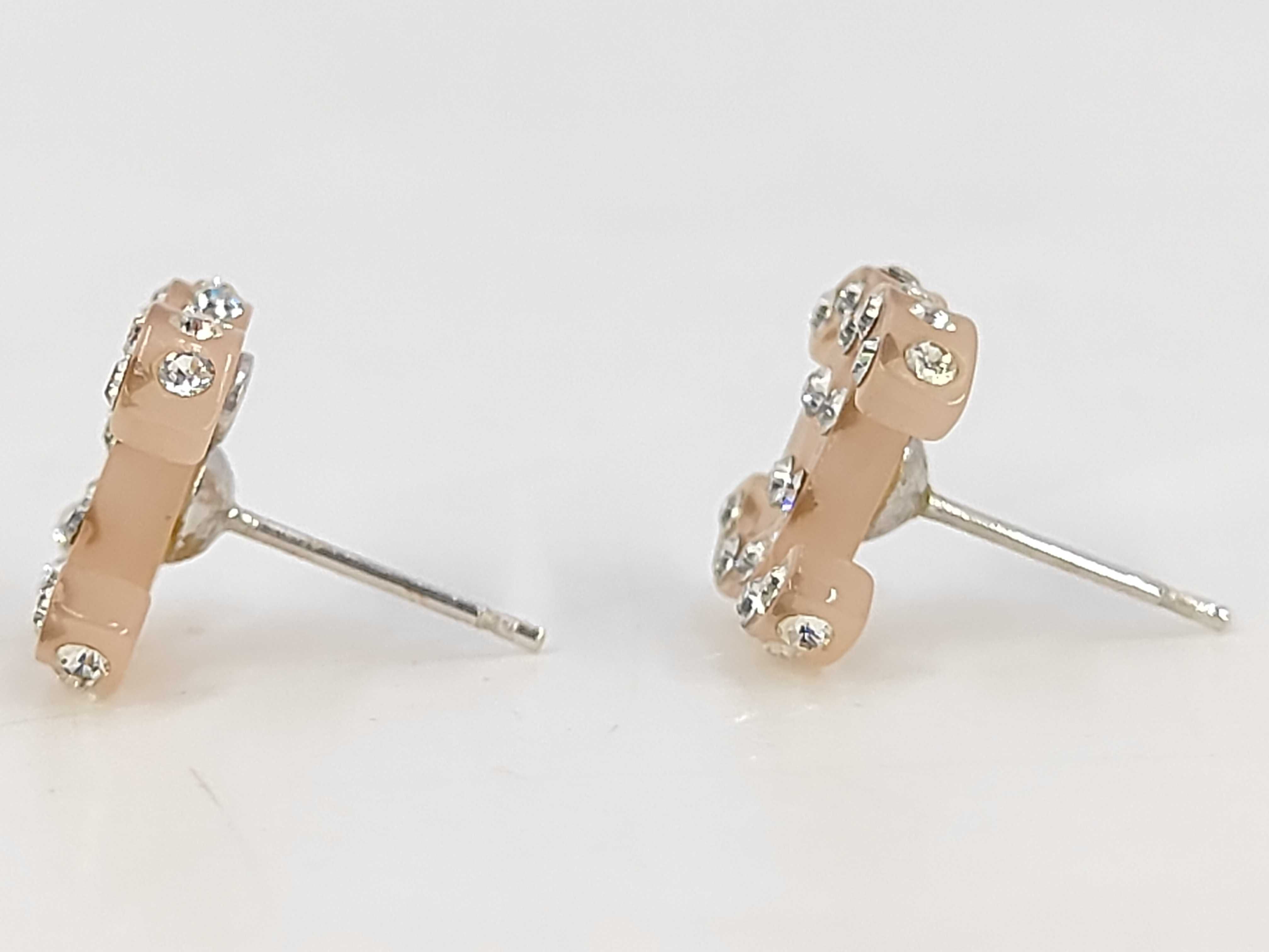 04A Coco Mark Rhinestone Earrings — view 3