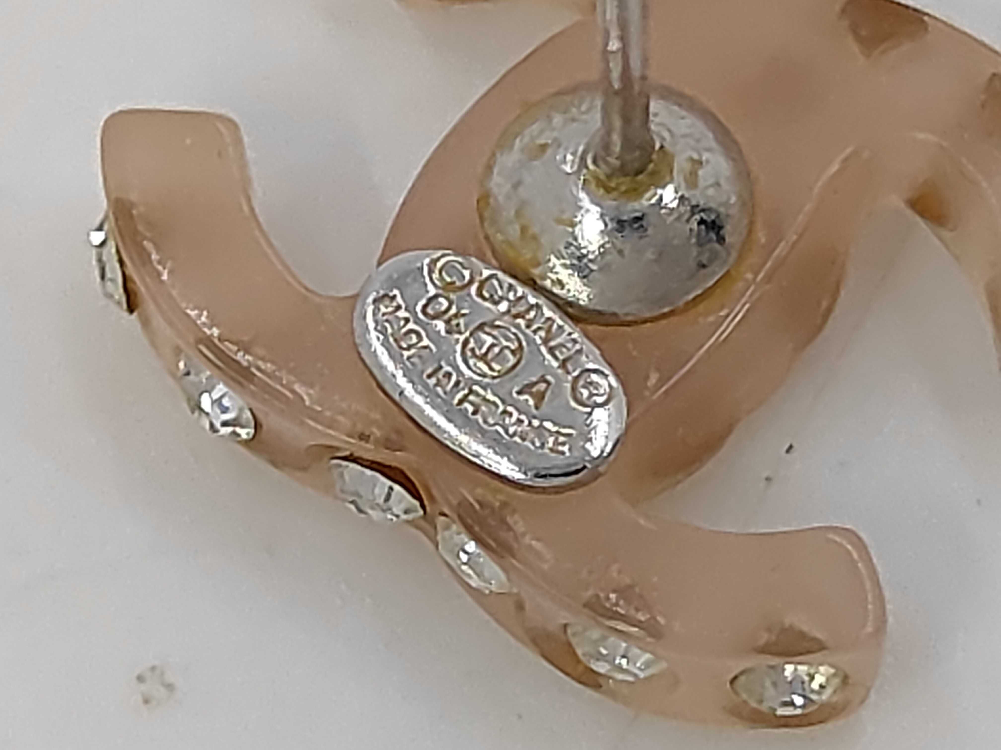 04A Coco Mark Rhinestone Earrings — view 4