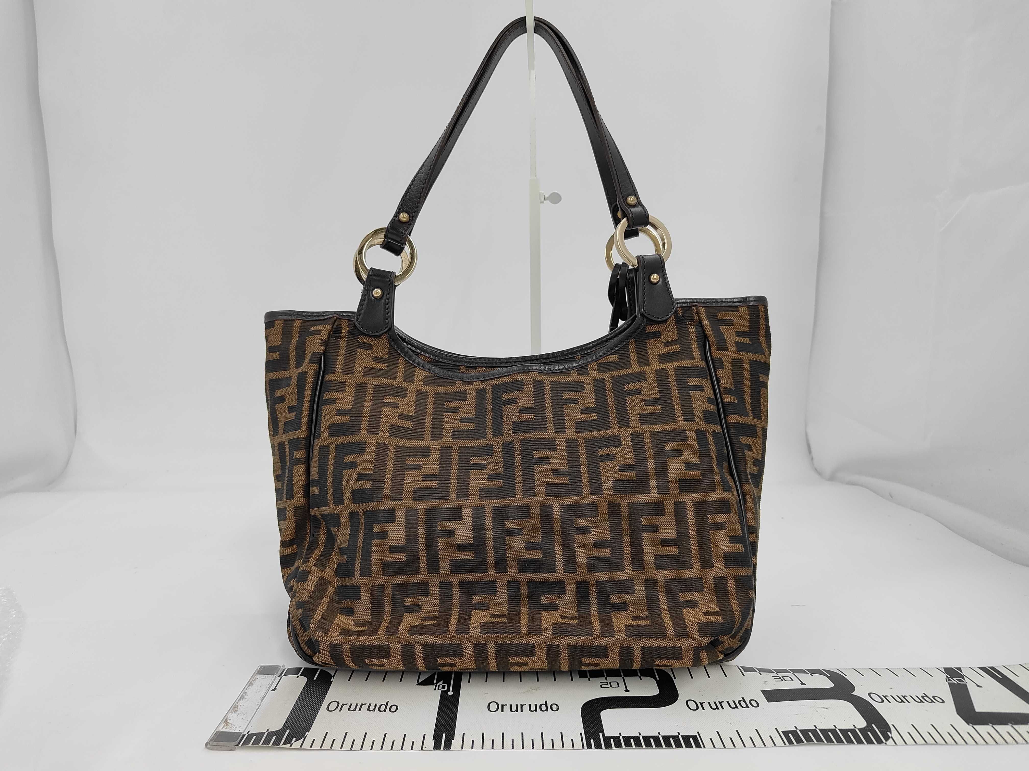 Zucca pattern logo hardware handbag — view 2
