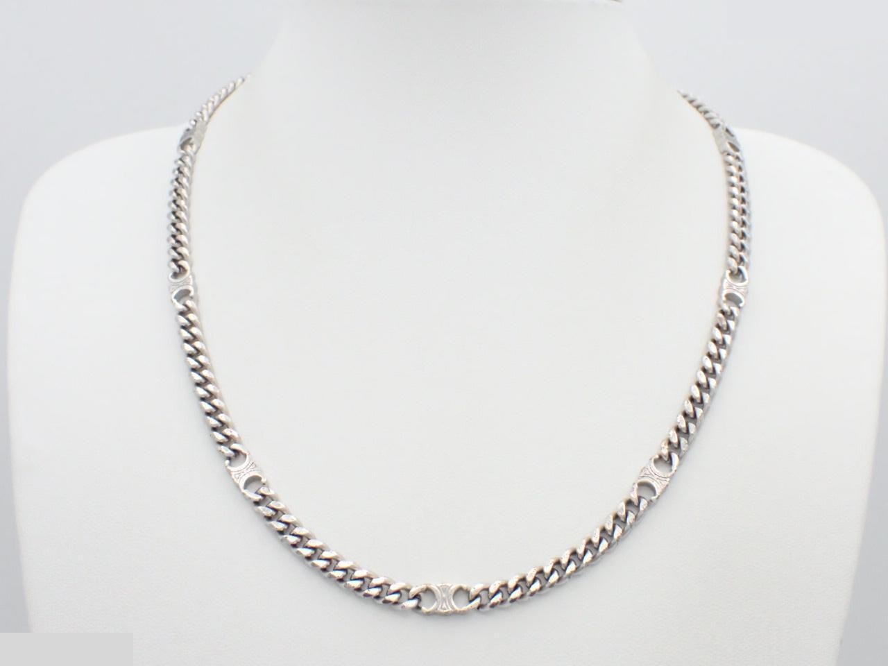 Triomphe necklace, silver hardware, chain approximately 48cm — view 3