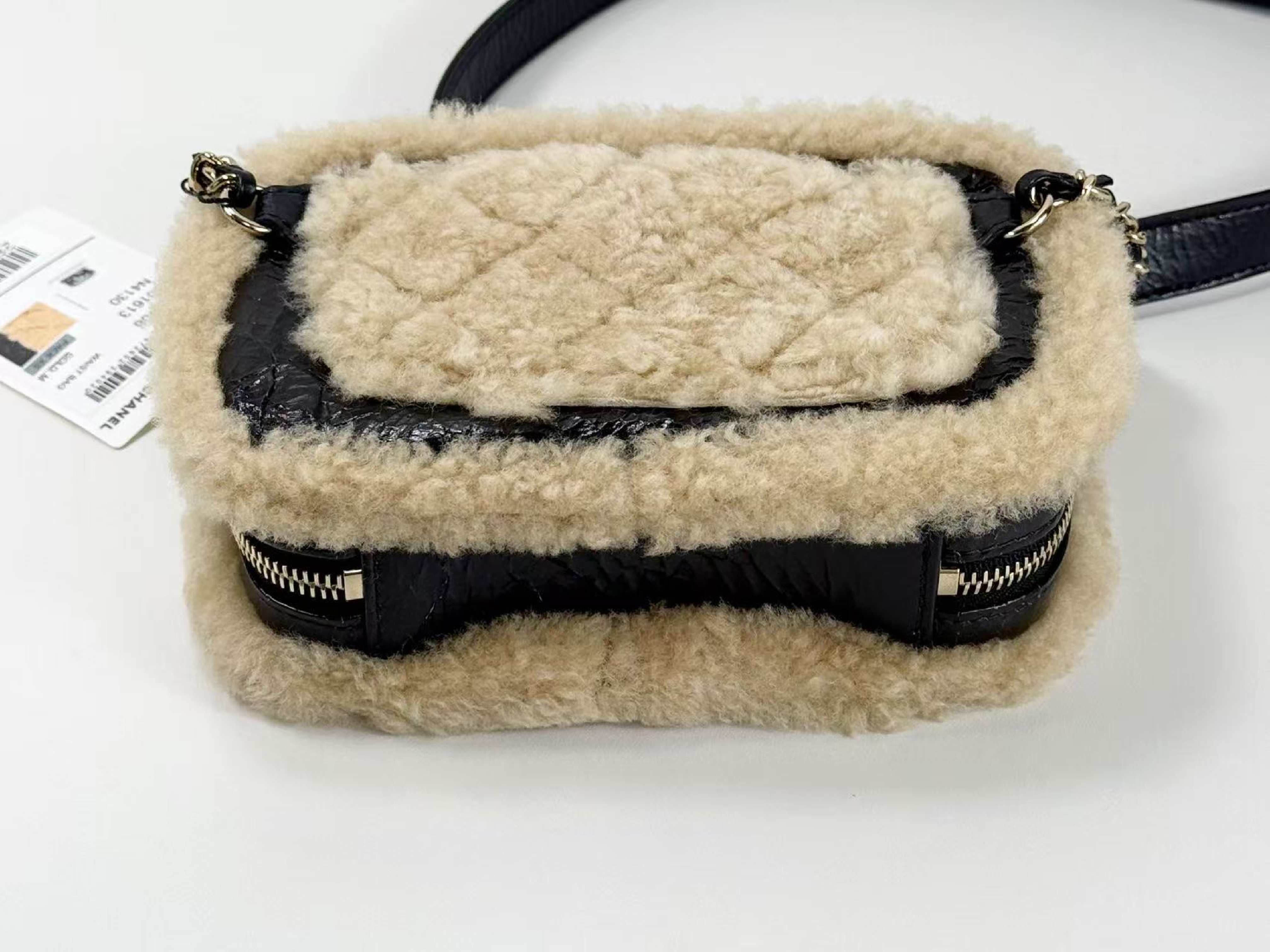 Large Coco Mouton Waist Pouch with Wrinkled Coco Charm, W18/H11/D5cm (approx.), Serial Number in the 28 range, with Authenticity Card and Seal, Gold Hardware, 28858708 Shoulder Bag — view 11