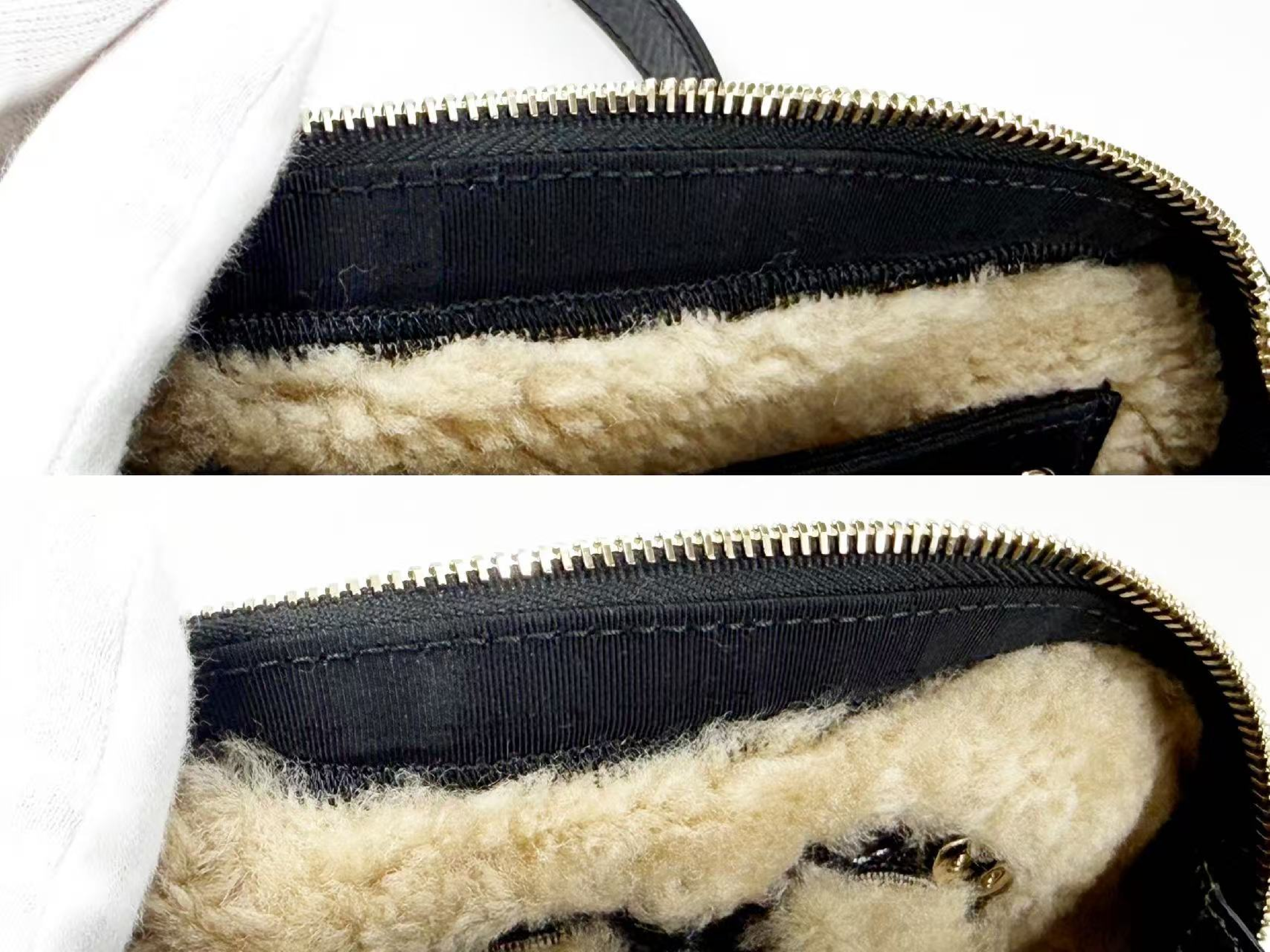 Large Coco Mouton Waist Pouch with Wrinkled Coco Charm, W18/H11/D5cm (approx.), Serial Number in the 28 range, with Authenticity Card and Seal, Gold Hardware, 28858708 Shoulder Bag — view 15