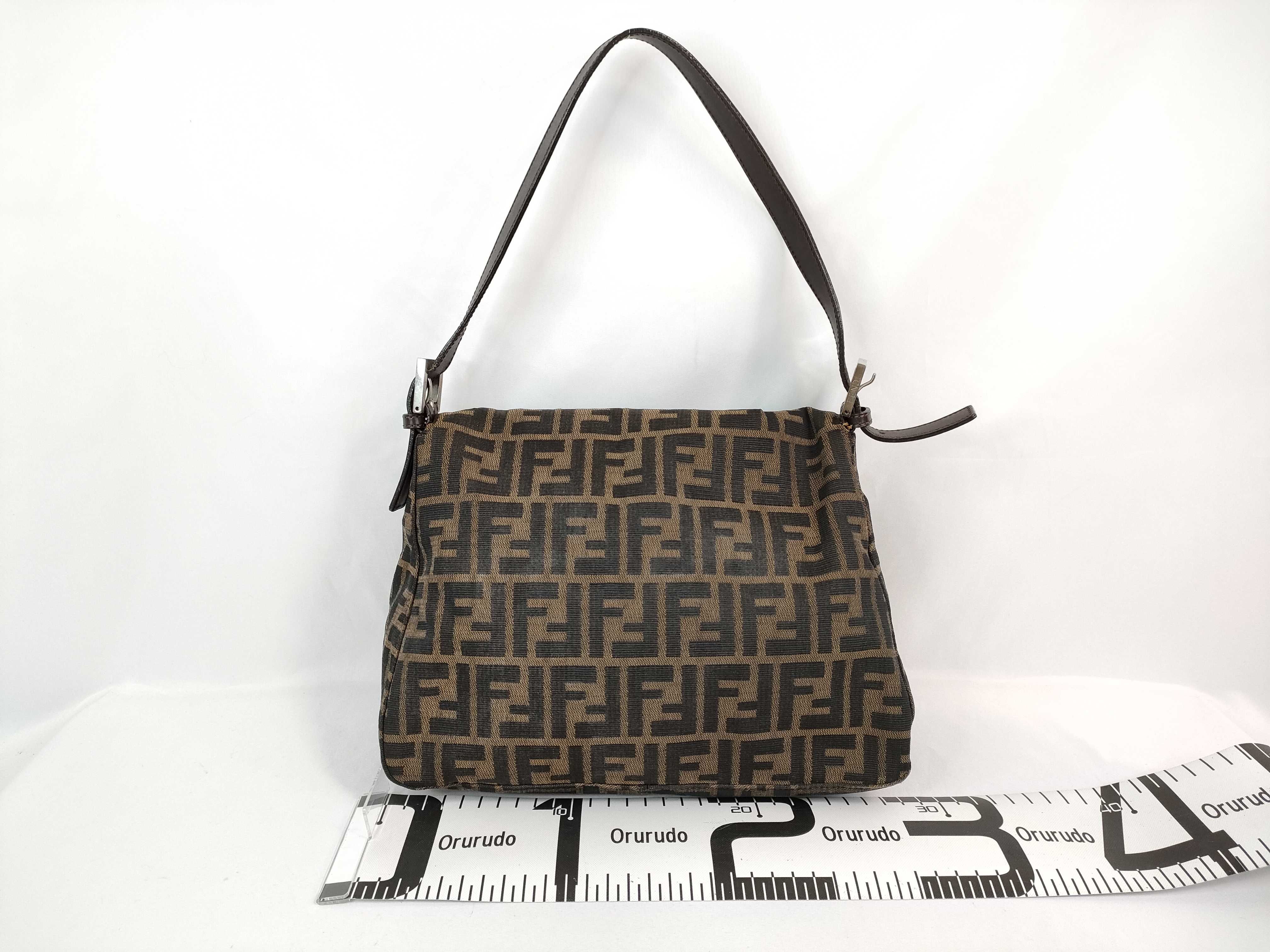 Mamma Fendi Mamma Bucket Zucca Canvas Shoulder Bag Brown Shoulder Bag — view 2