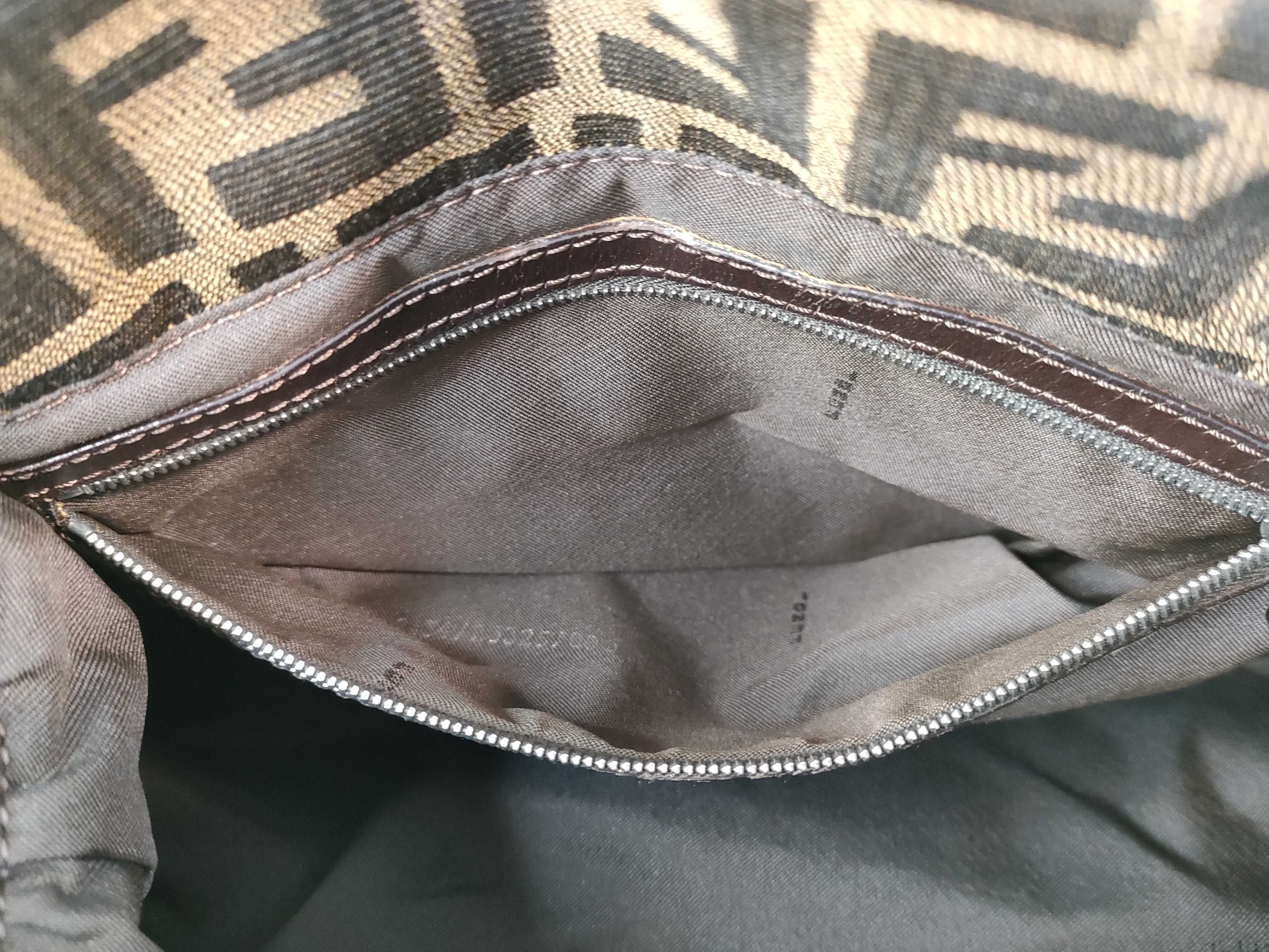 Mamma Fendi Mamma Bucket Zucca Canvas Shoulder Bag Brown Shoulder Bag — view 13