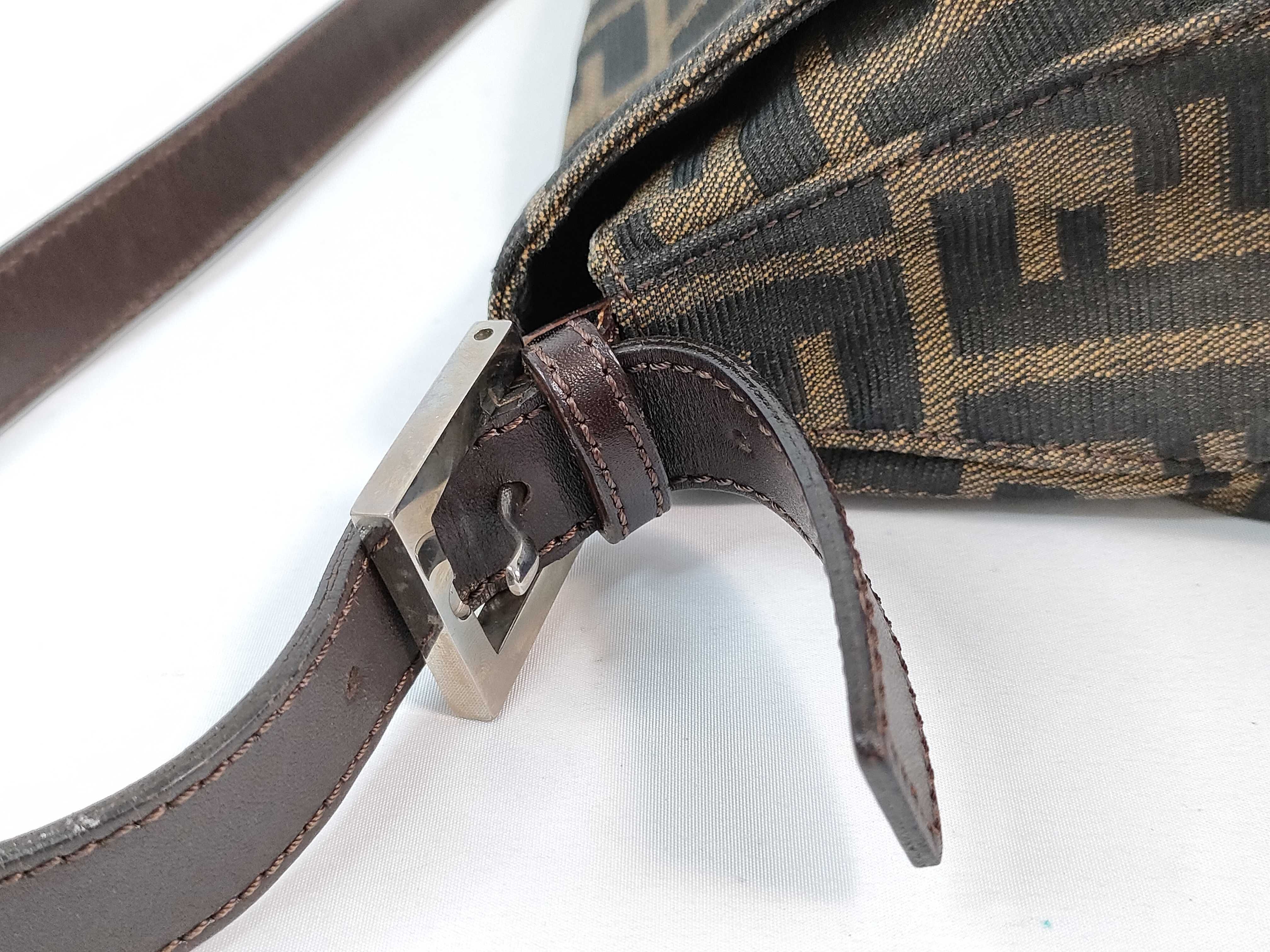 Mamma Fendi Mamma Bucket Zucca Canvas Shoulder Bag Brown Shoulder Bag — view 5