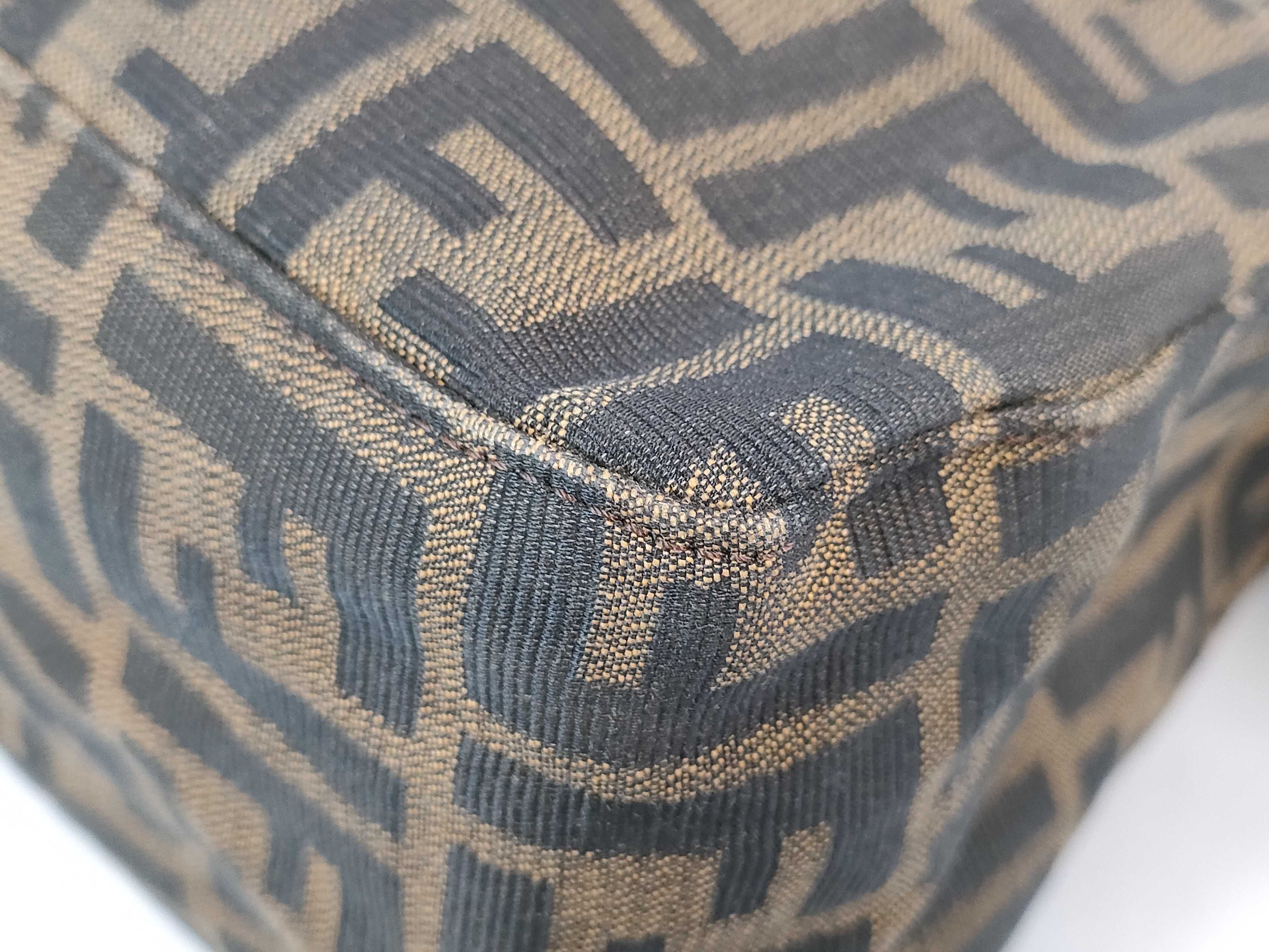 Mamma Fendi Mamma Bucket Zucca Canvas Shoulder Bag Brown Shoulder Bag — view 7