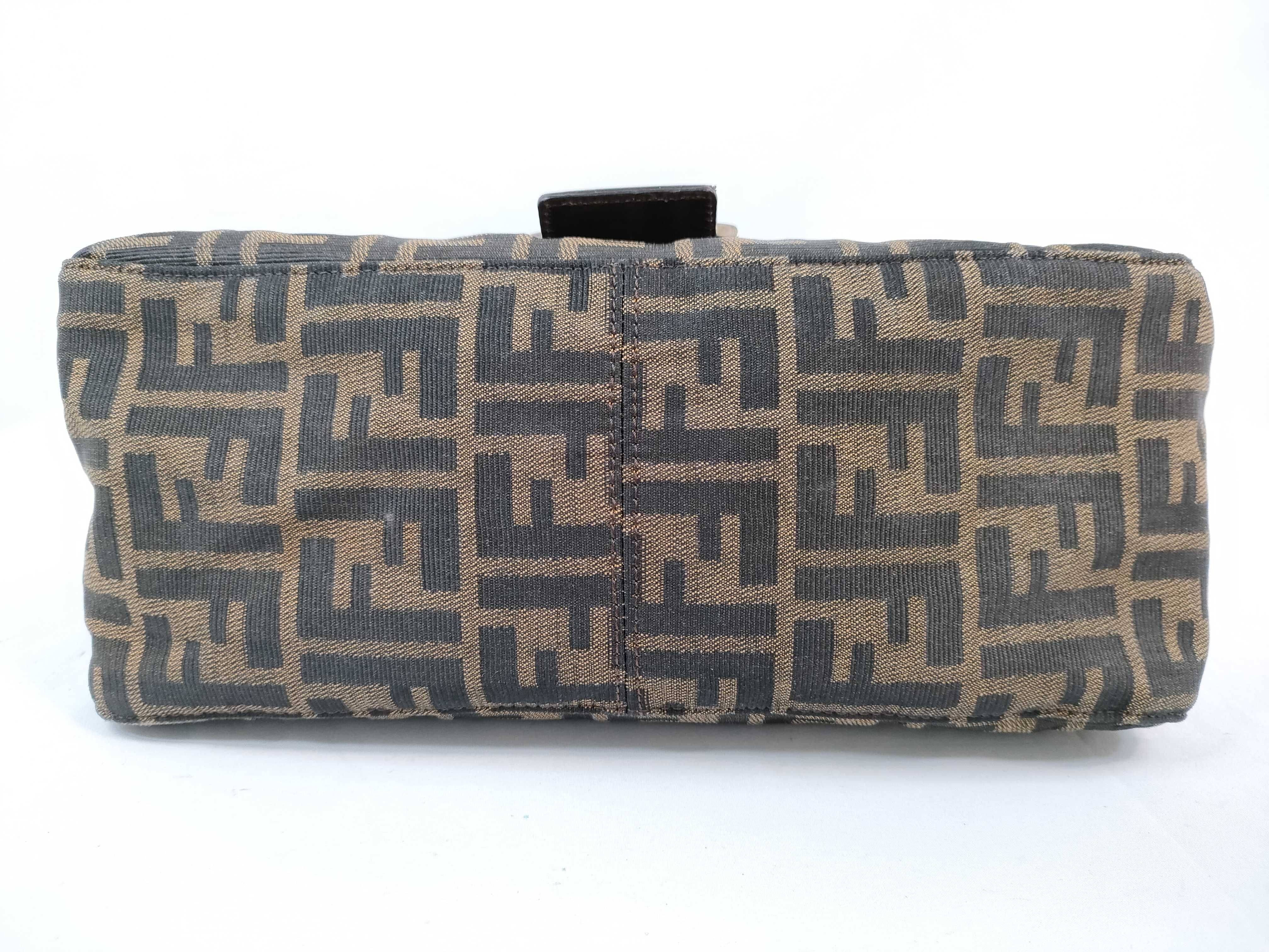 Mamma Fendi Mamma Bucket Zucca Canvas Shoulder Bag Brown Shoulder Bag — view 8