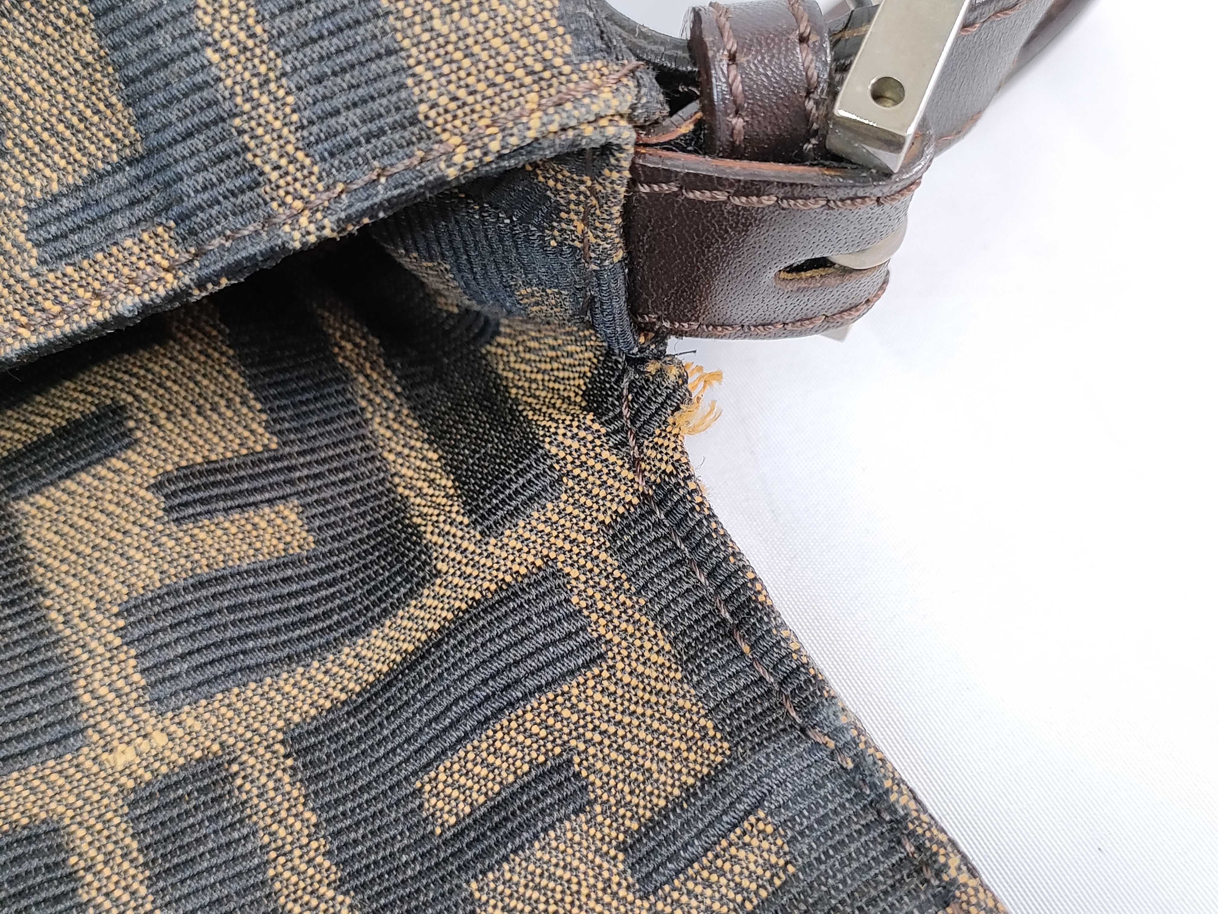 Mamma Fendi Mamma Bucket Zucca Canvas Shoulder Bag Brown Shoulder Bag — view 10