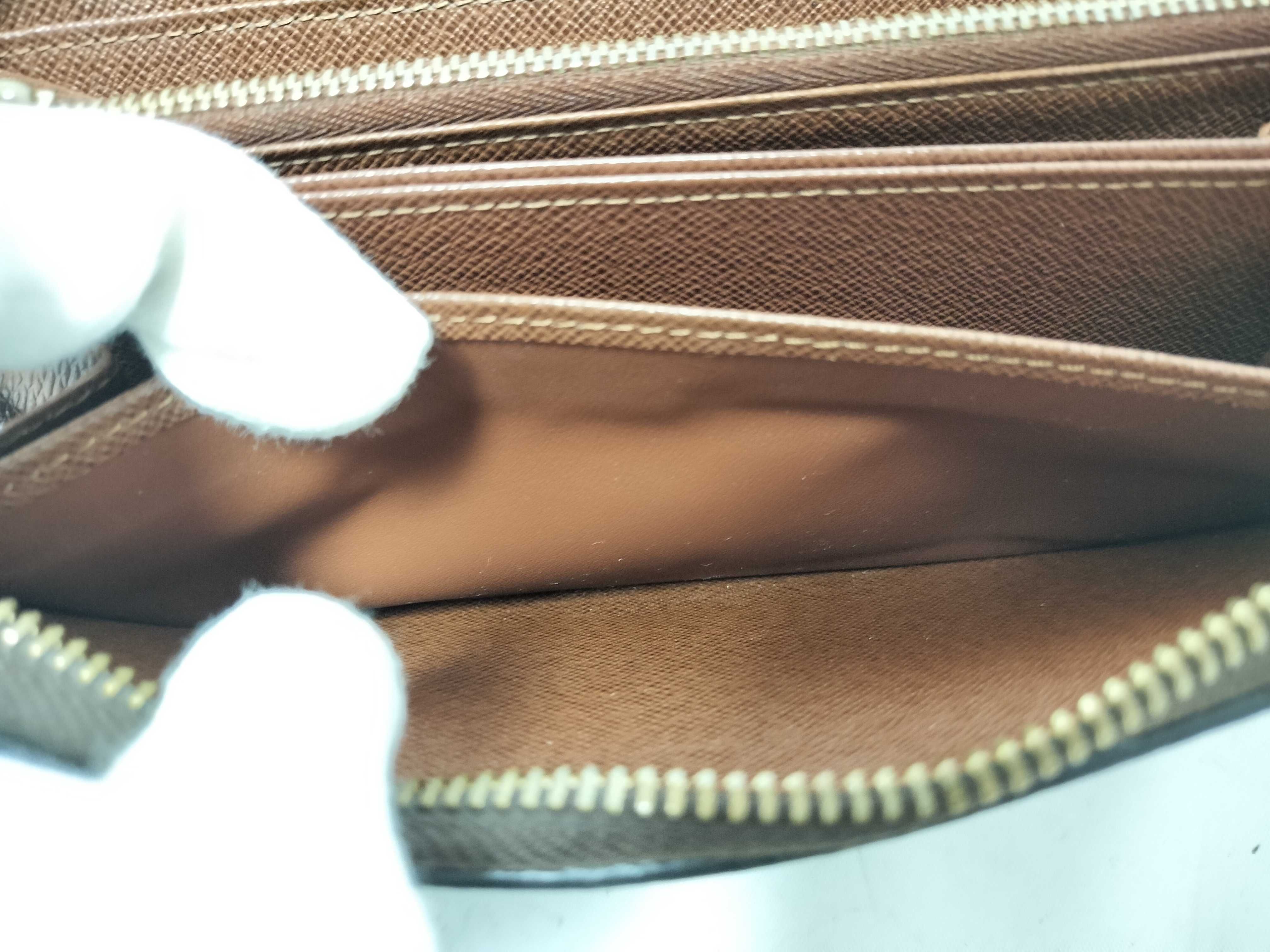Monogram Zippy Wallet Long Wallet with Gold Hardware — view 11
