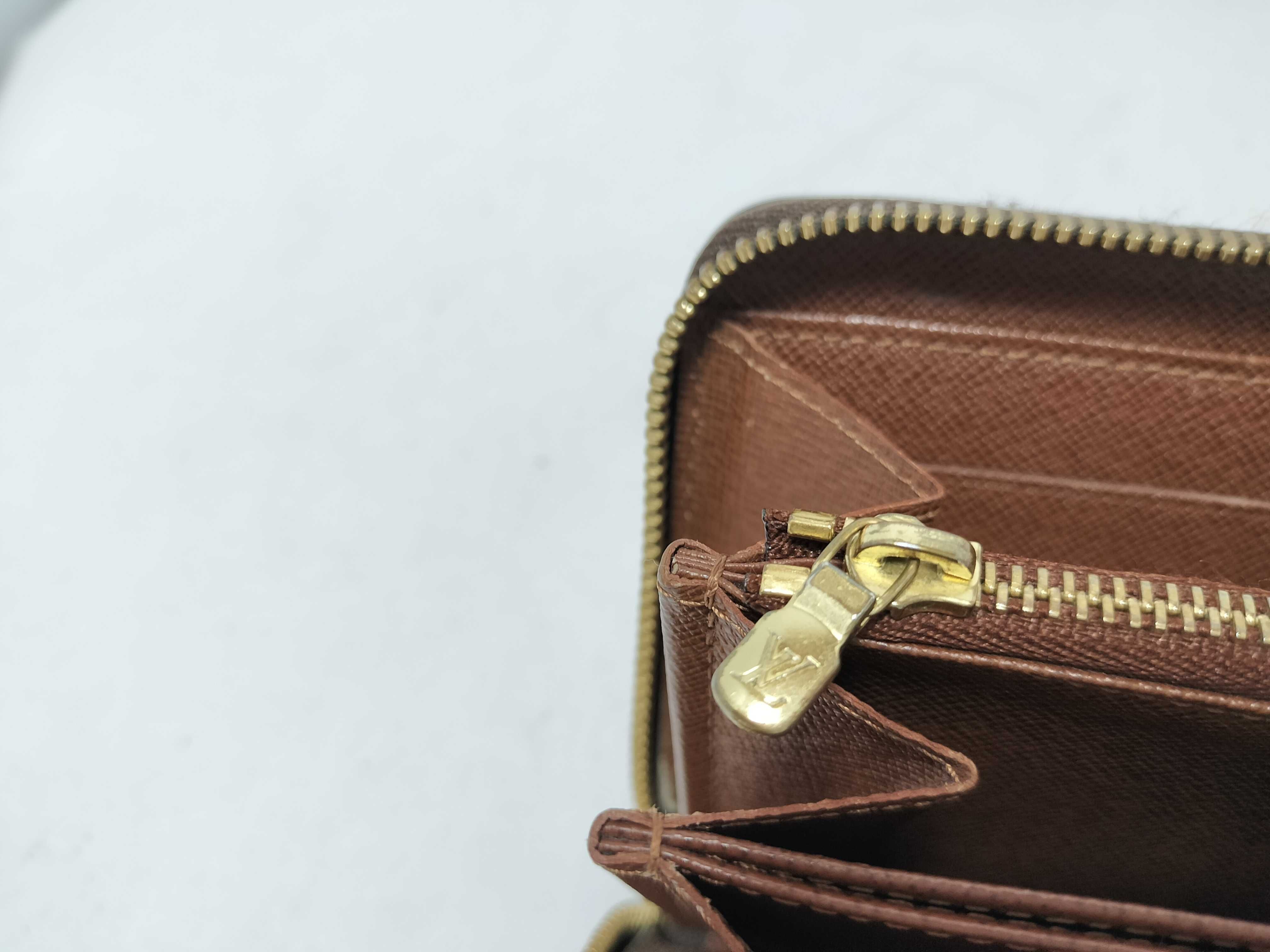 Monogram Zippy Wallet Long Wallet with Gold Hardware — view 12