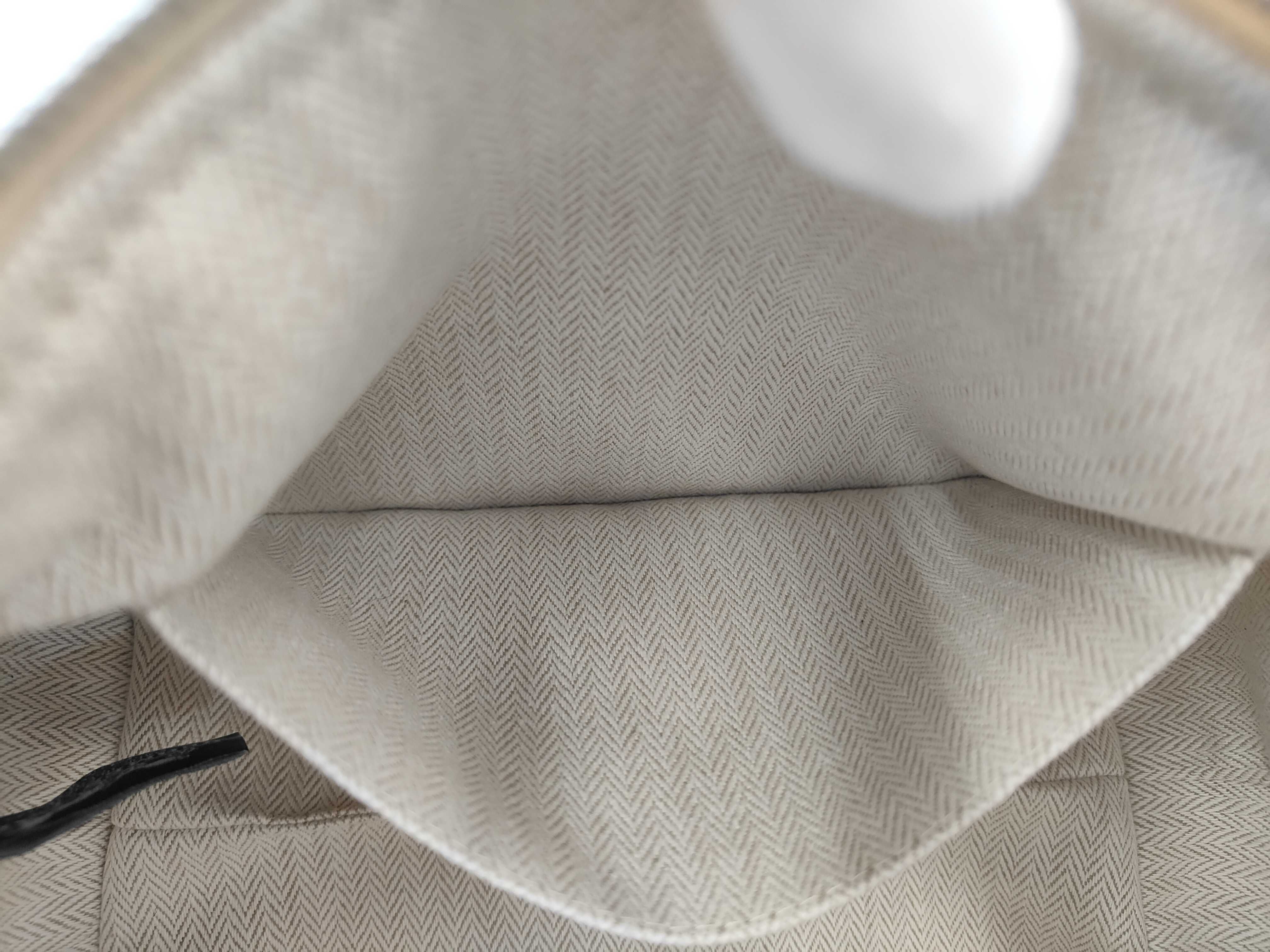 Bride à Black PM Wool Beige Silver Hardware Handbag — view 11
