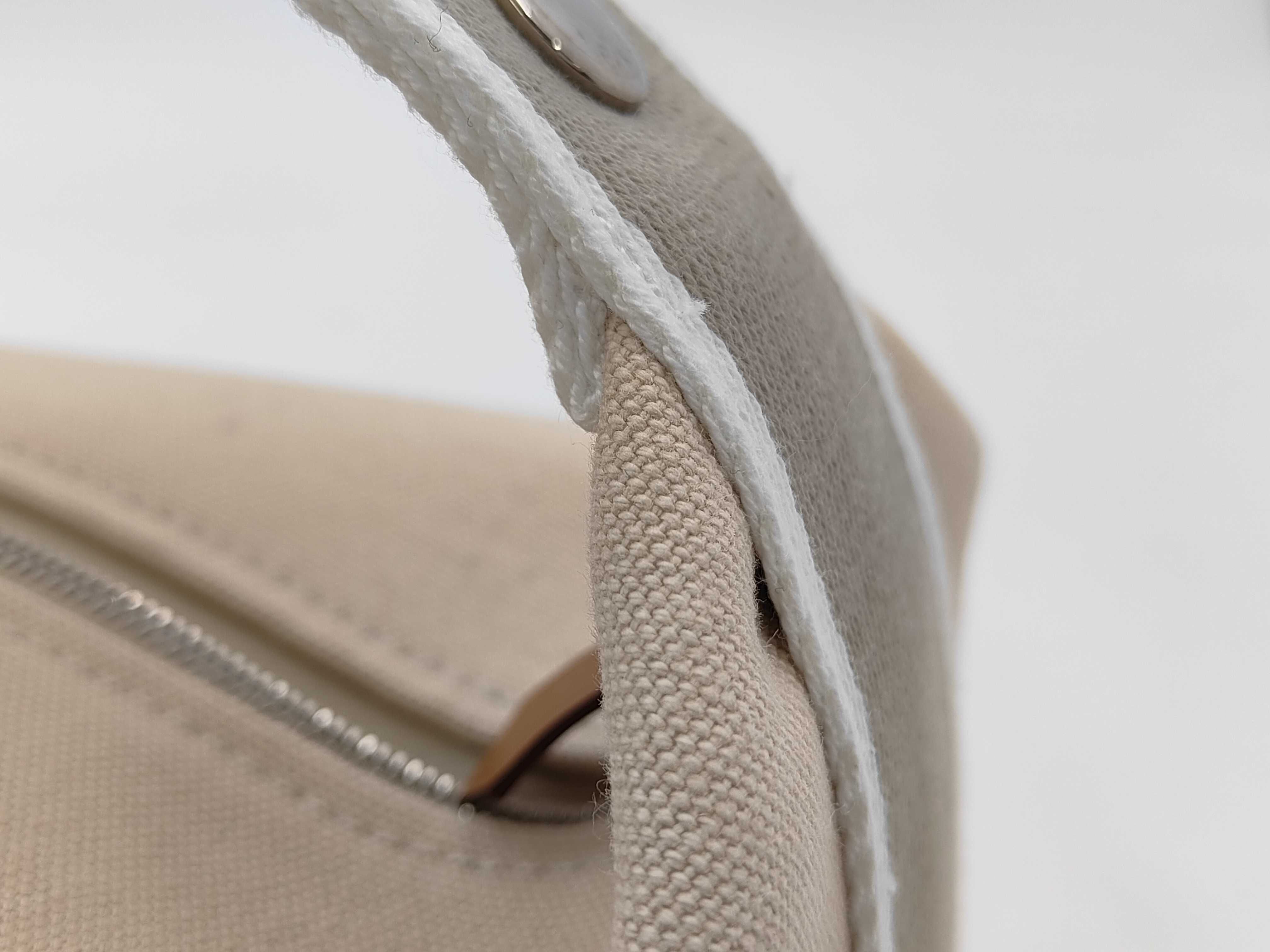Bride à Black PM Wool Beige Silver Hardware Handbag — view 5