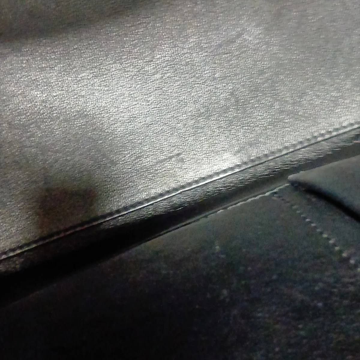 Luggage Micro Shopper Leather Handbag, Beige x Blue x Black — view 15