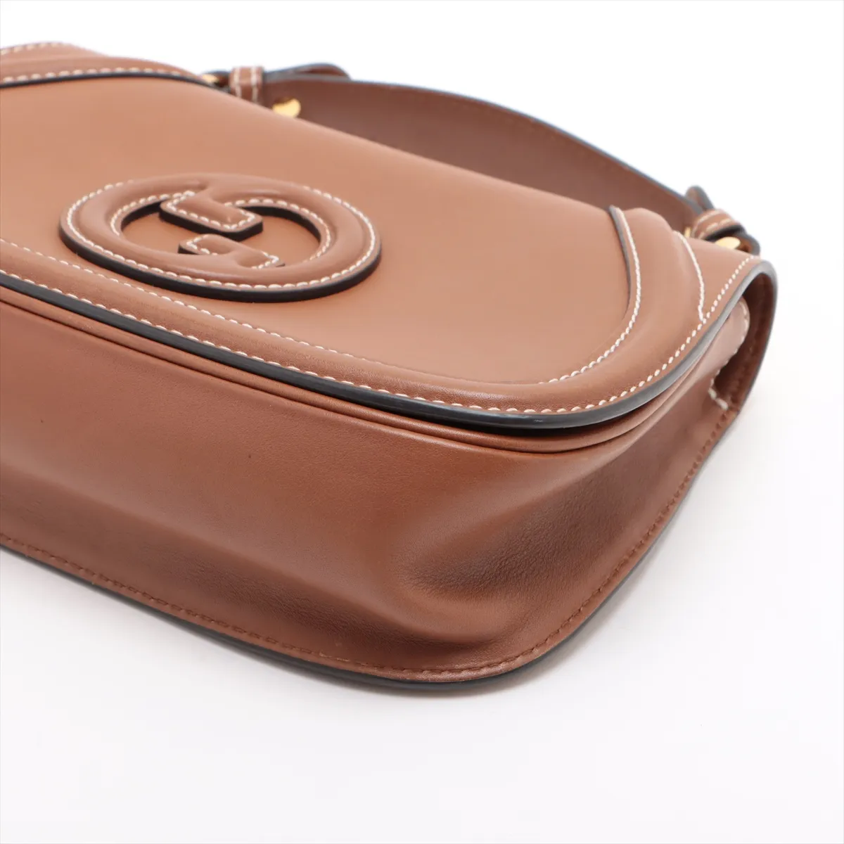 Blondie Leather Shoulder Bag Brown 815714 — view 3