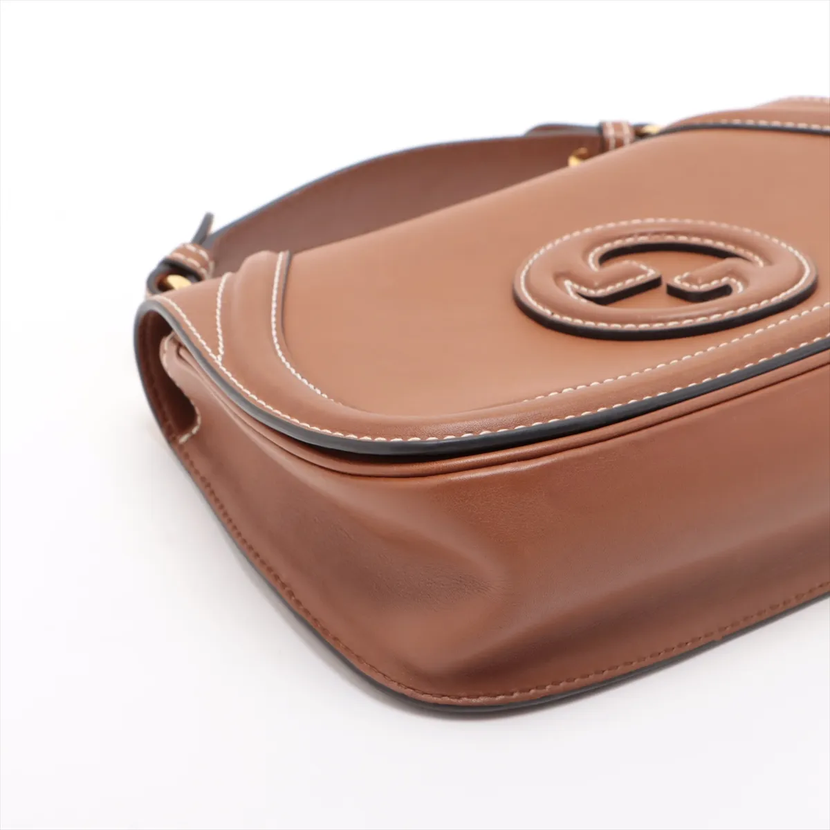 Blondie Leather Shoulder Bag Brown 815714 — view 4