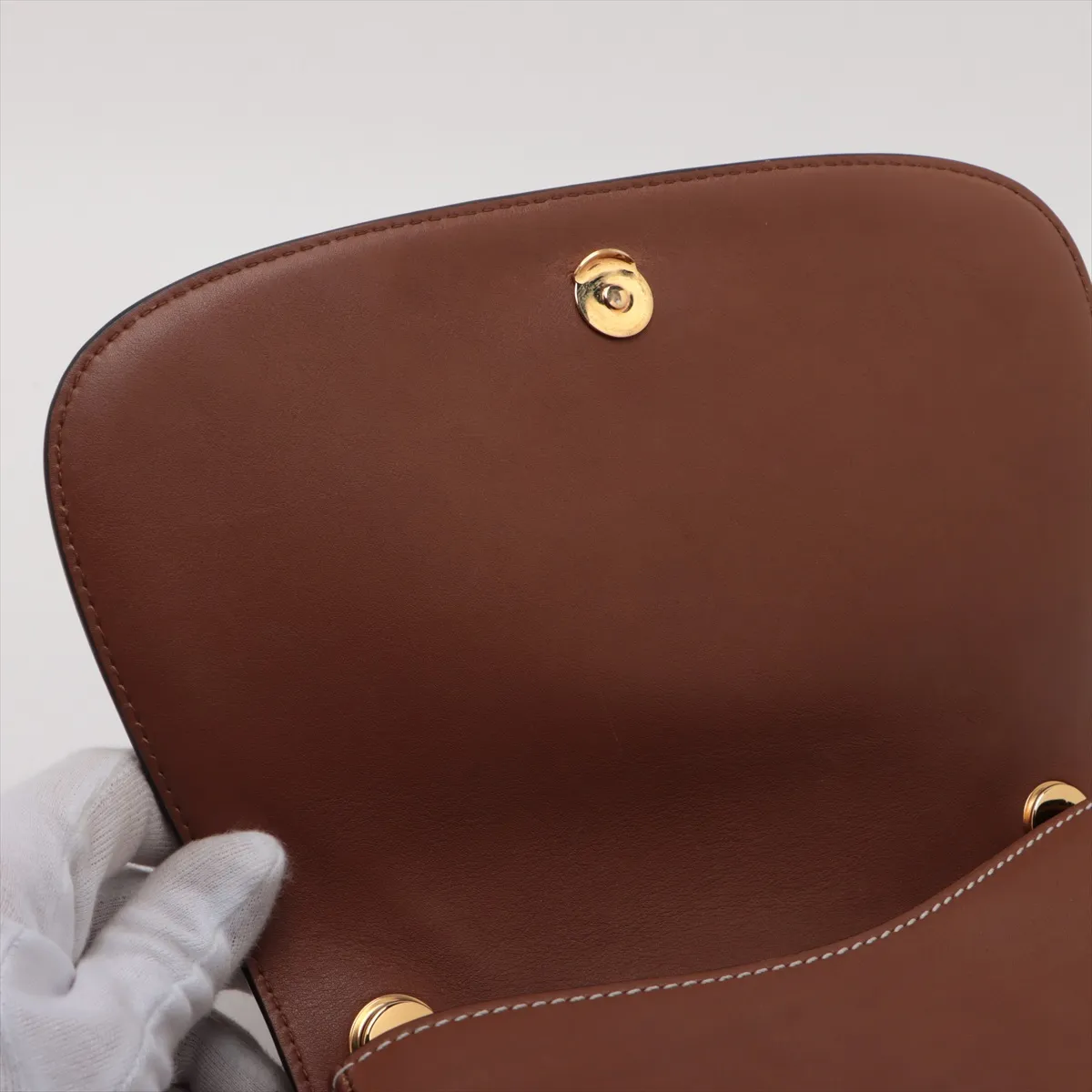 Blondie Leather Shoulder Bag Brown 815714 — view 10