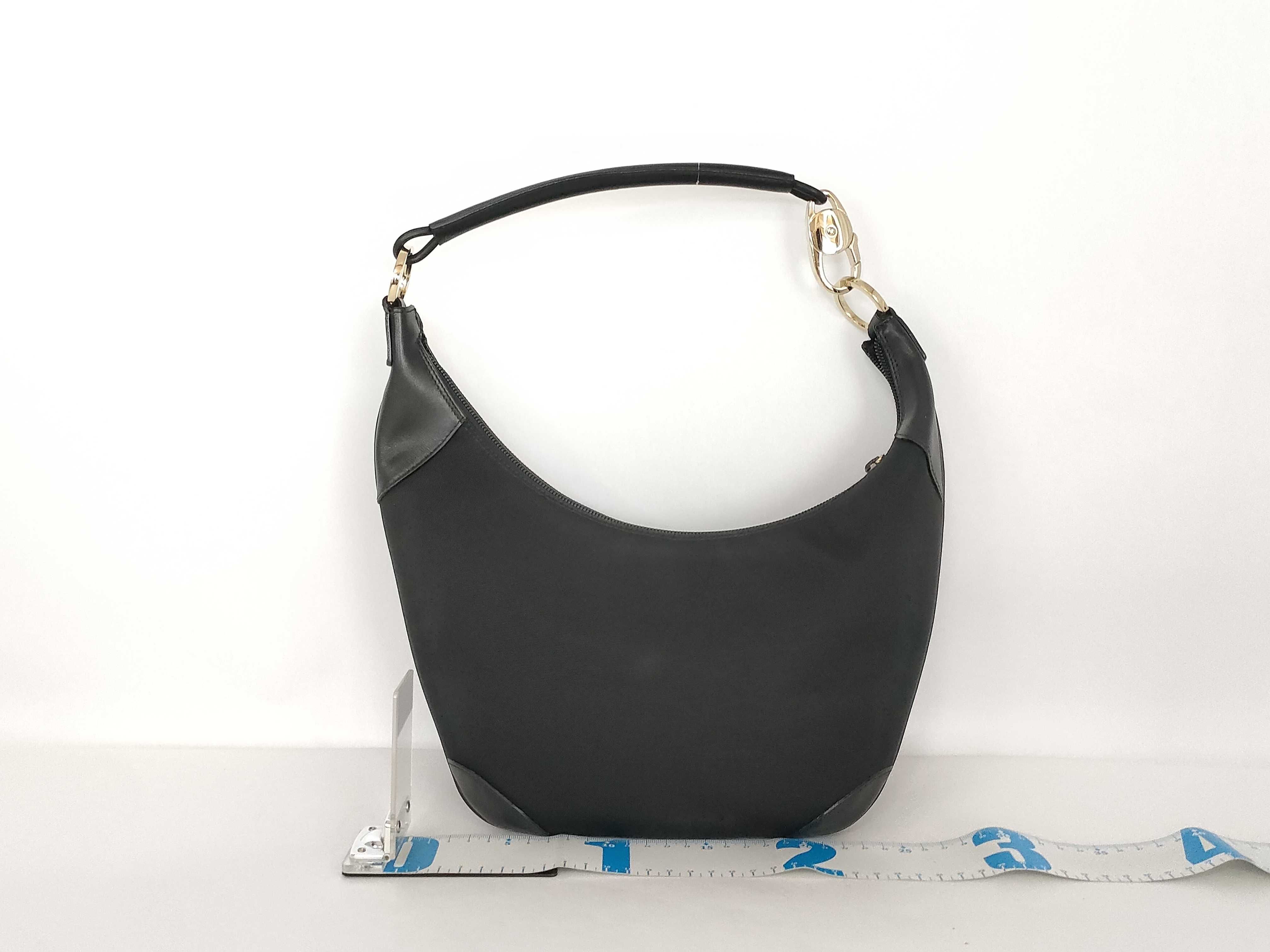 Nylon One-Shoulder Handbag, Black — view 2