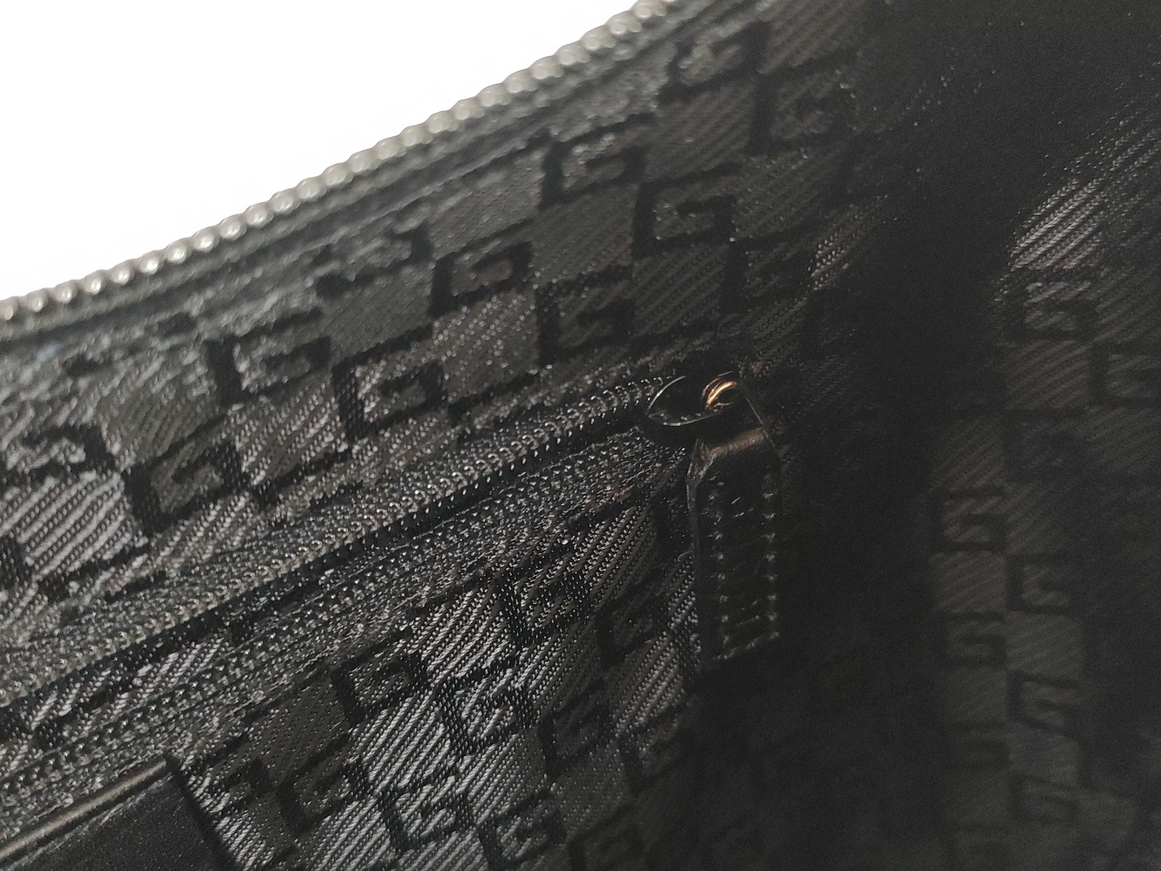Nylon One-Shoulder Handbag, Black — view 13