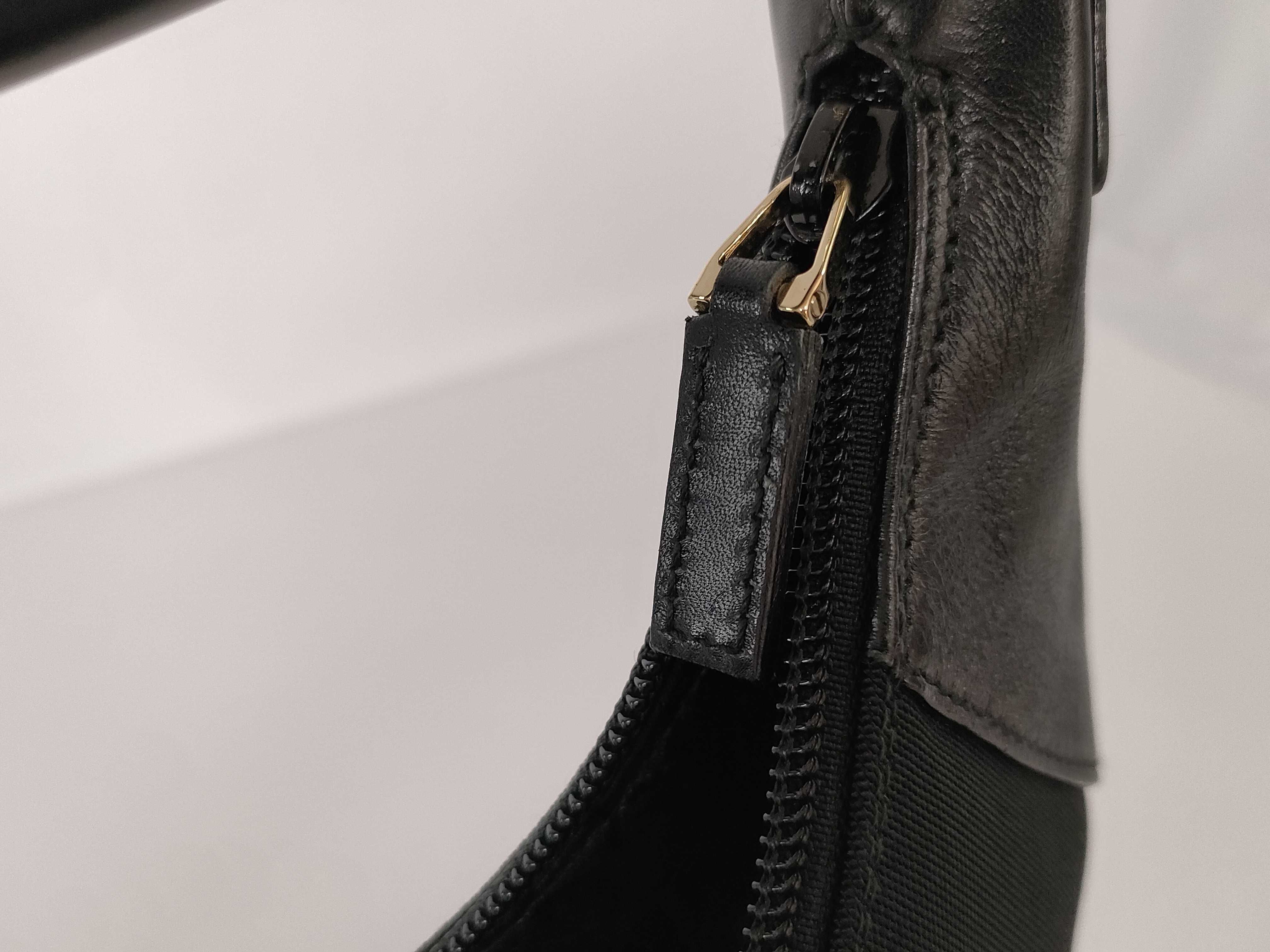 Nylon One-Shoulder Handbag, Black — view 14