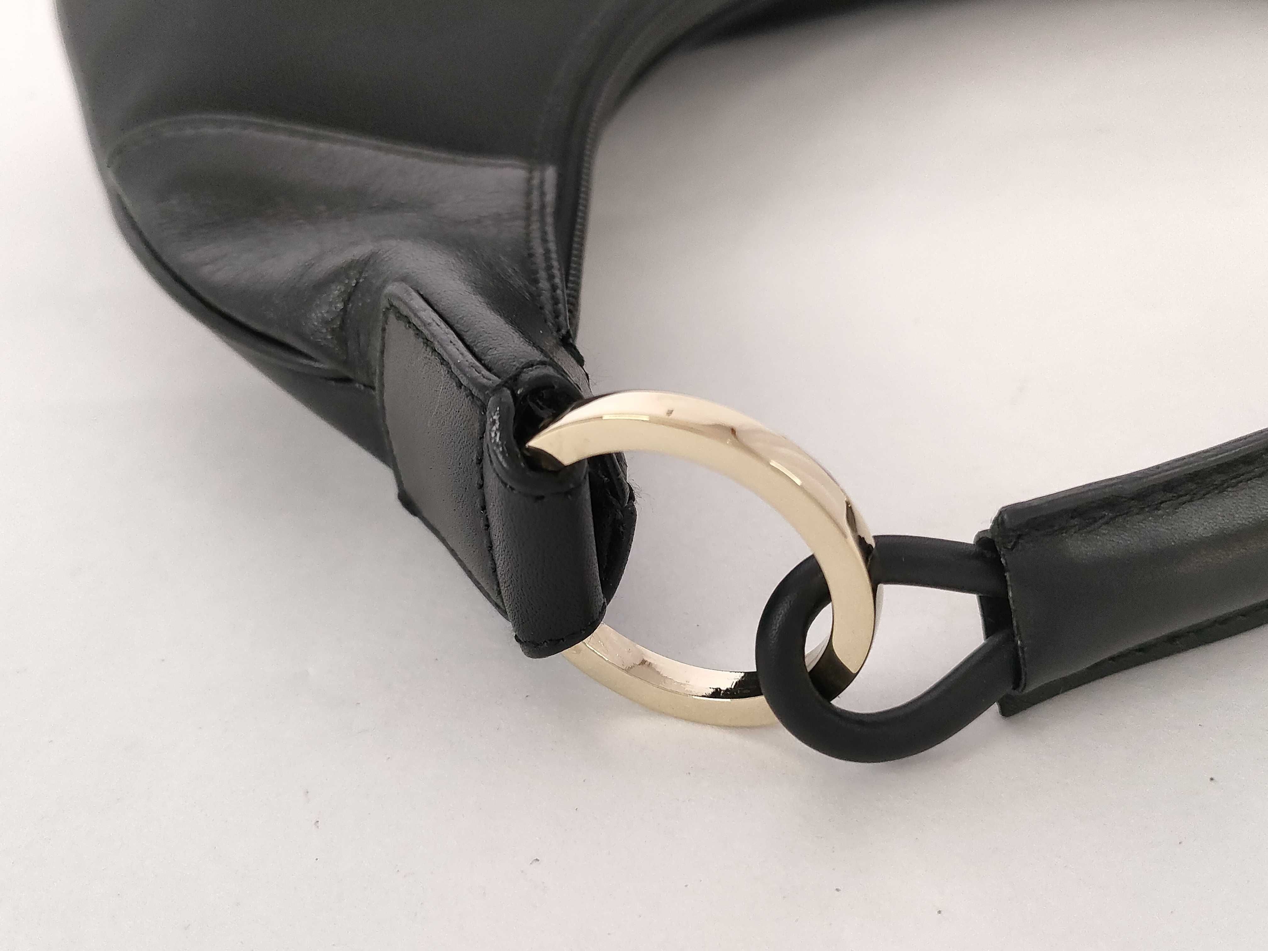 Nylon One-Shoulder Handbag, Black — view 5