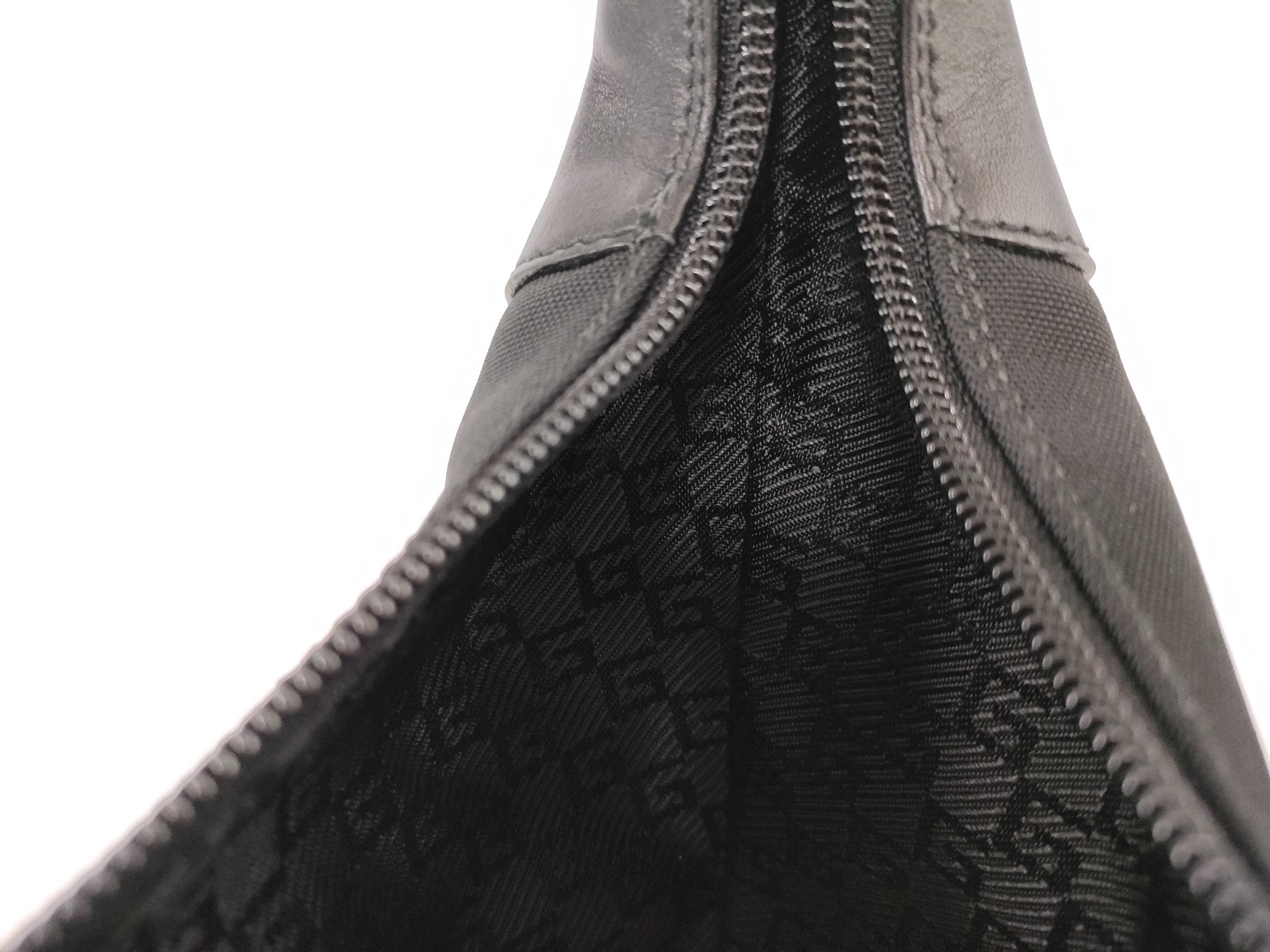 Nylon One-Shoulder Handbag, Black — view 10