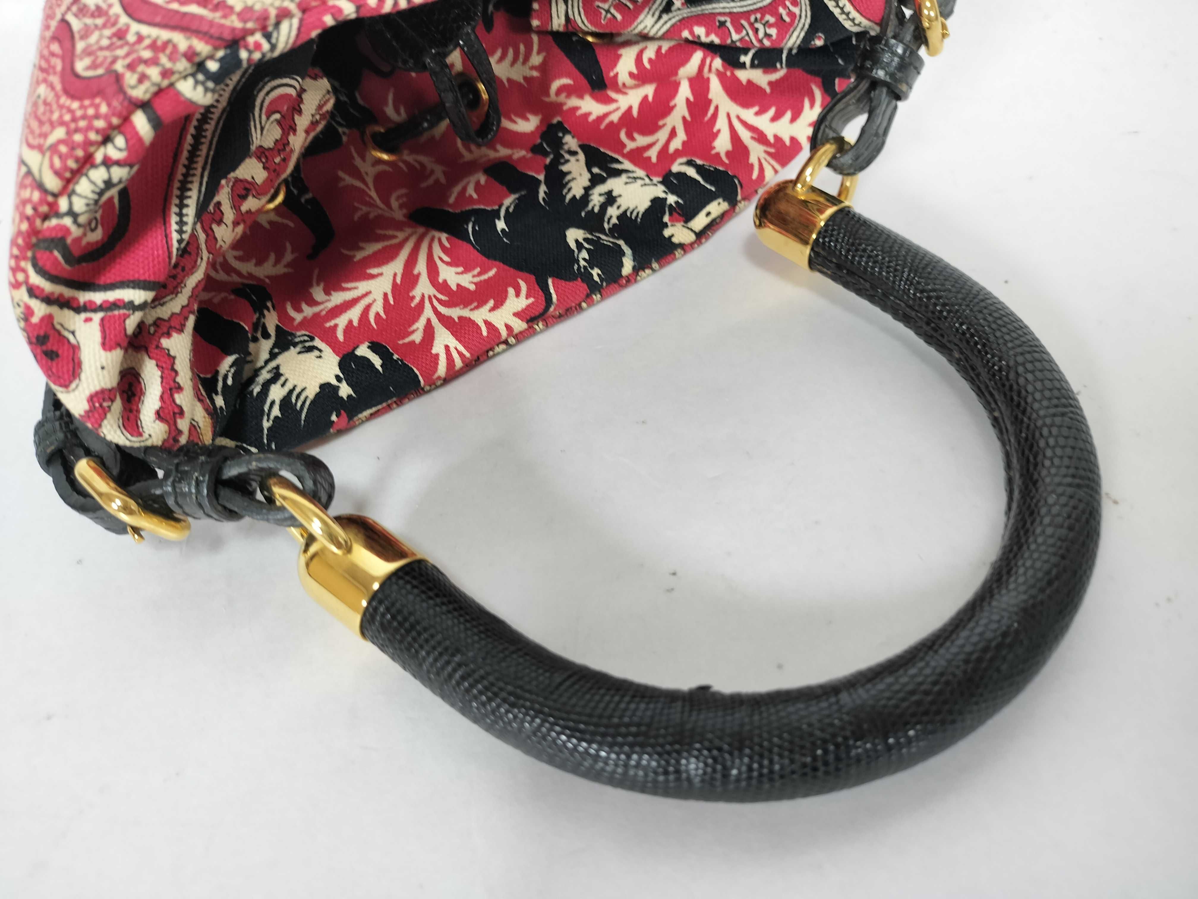 handbag, bandana, leopard print, red handbag — view 3