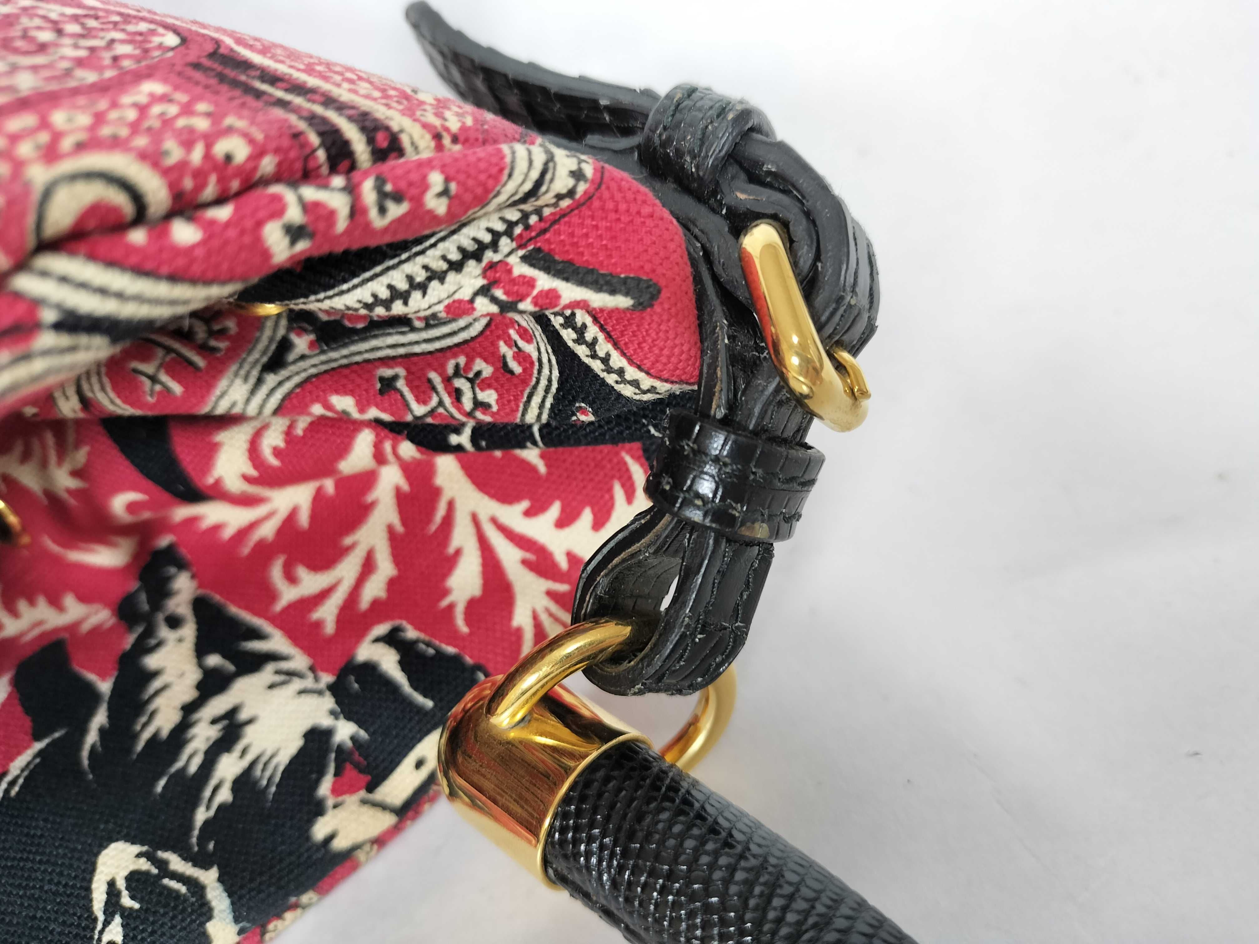 handbag, bandana, leopard print, red handbag — view 5