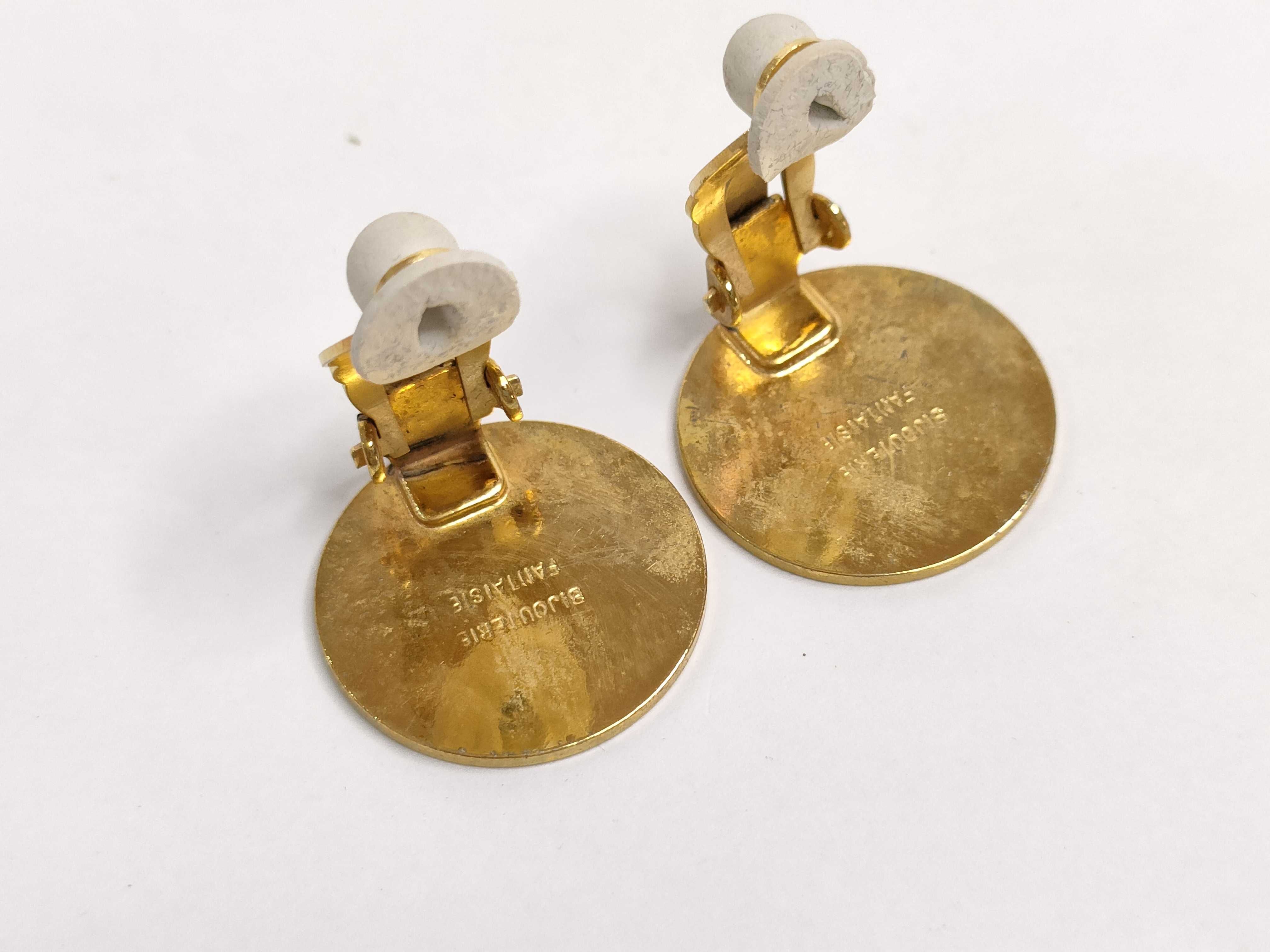 Sellier Earrings (Pair) GP Gold Scratch Earrings — view 3