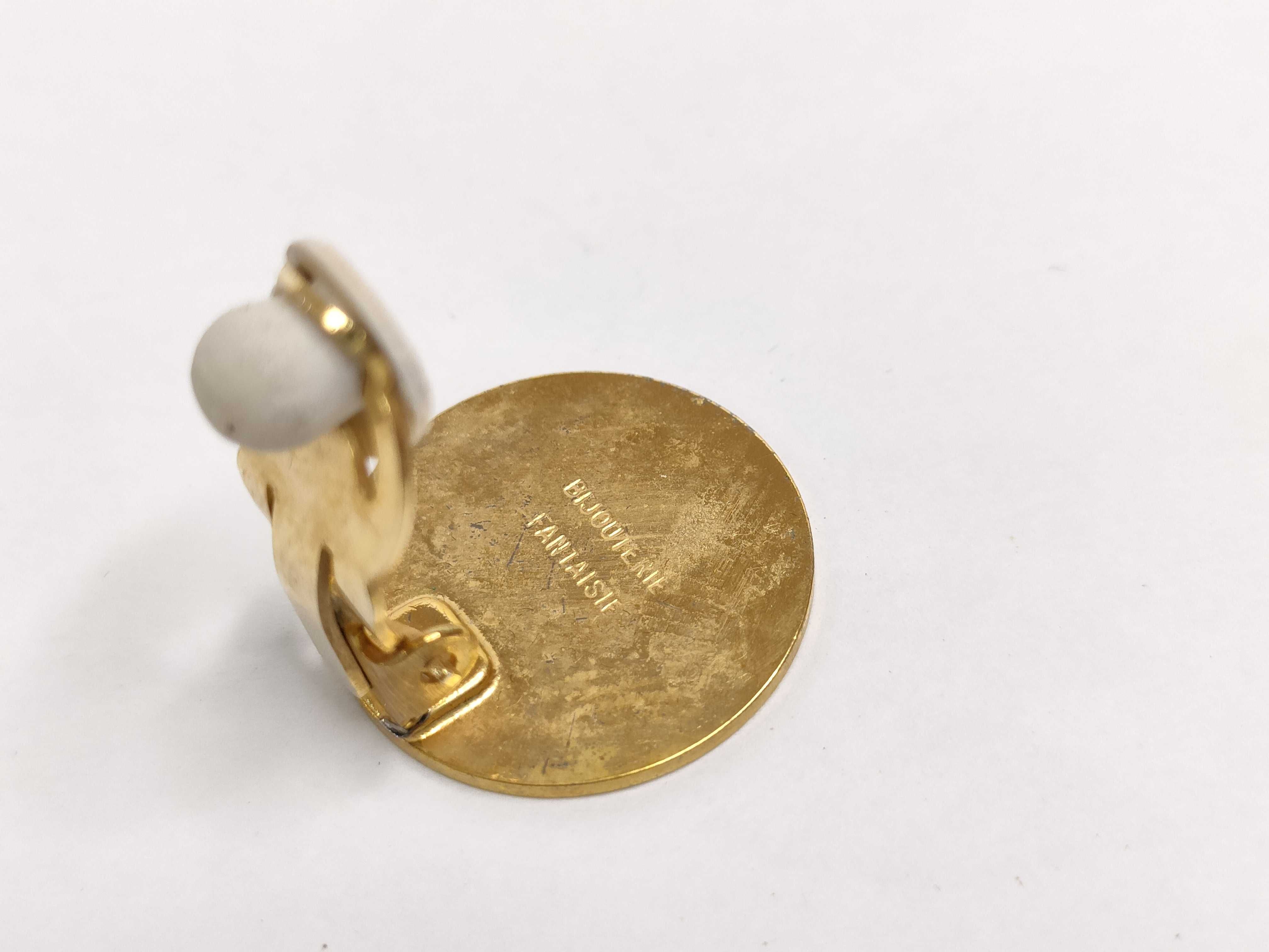 Sellier Earrings (Pair) GP Gold Scratch Earrings — view 4