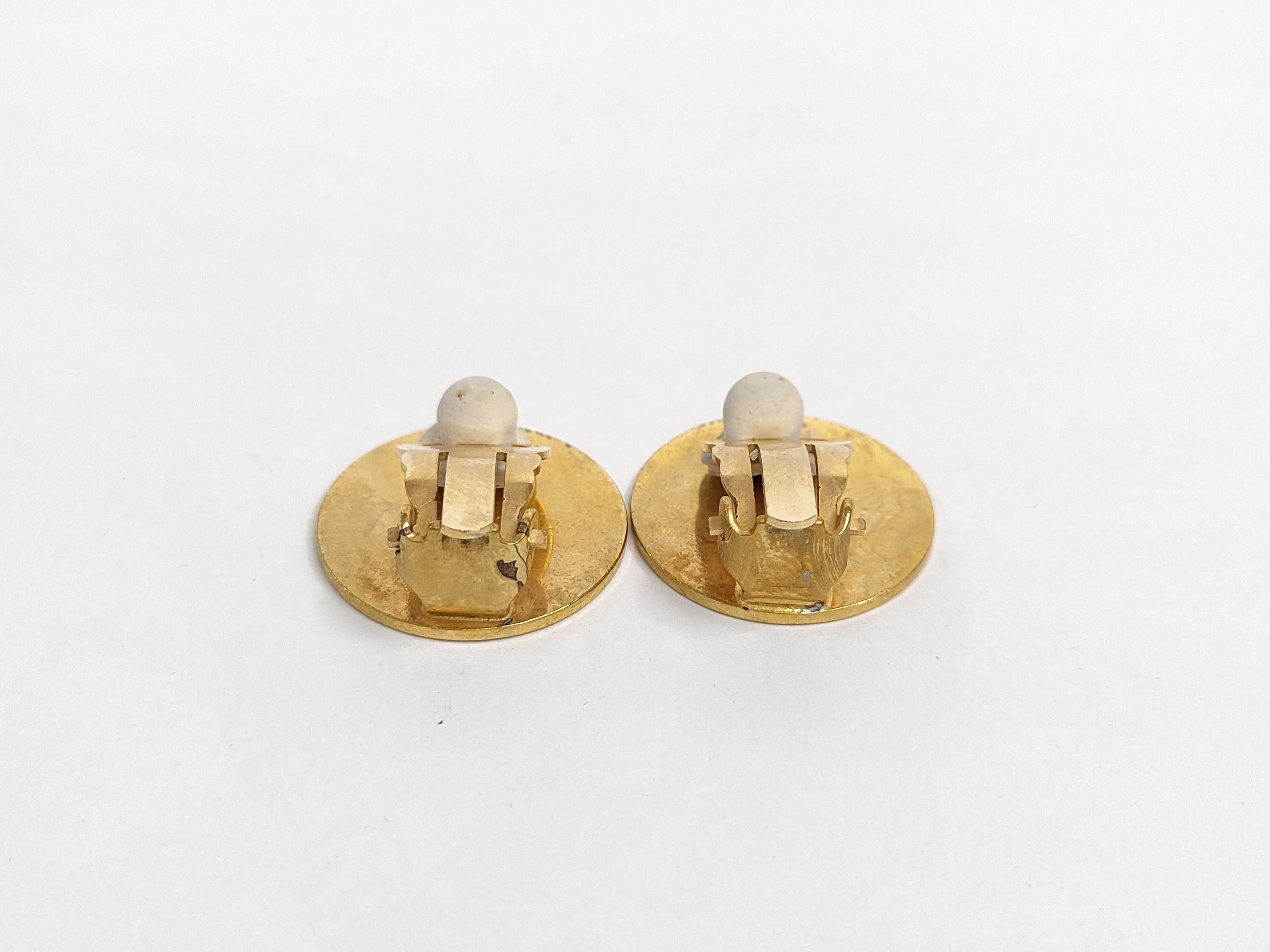 Sellier Earrings (Pair) GP Gold Scratch Earrings — view 5