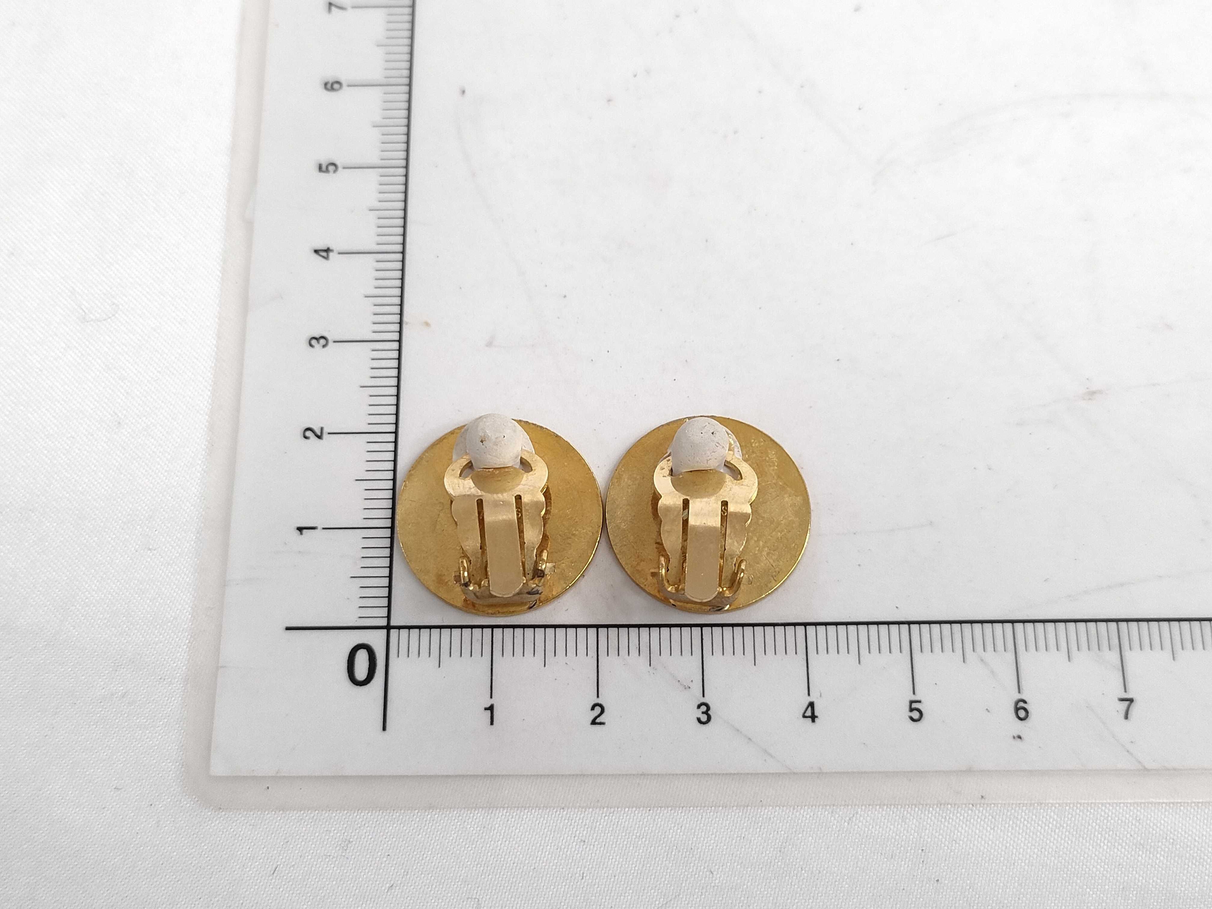 Sellier Earrings (Pair) GP Gold Scratch Earrings — view 9