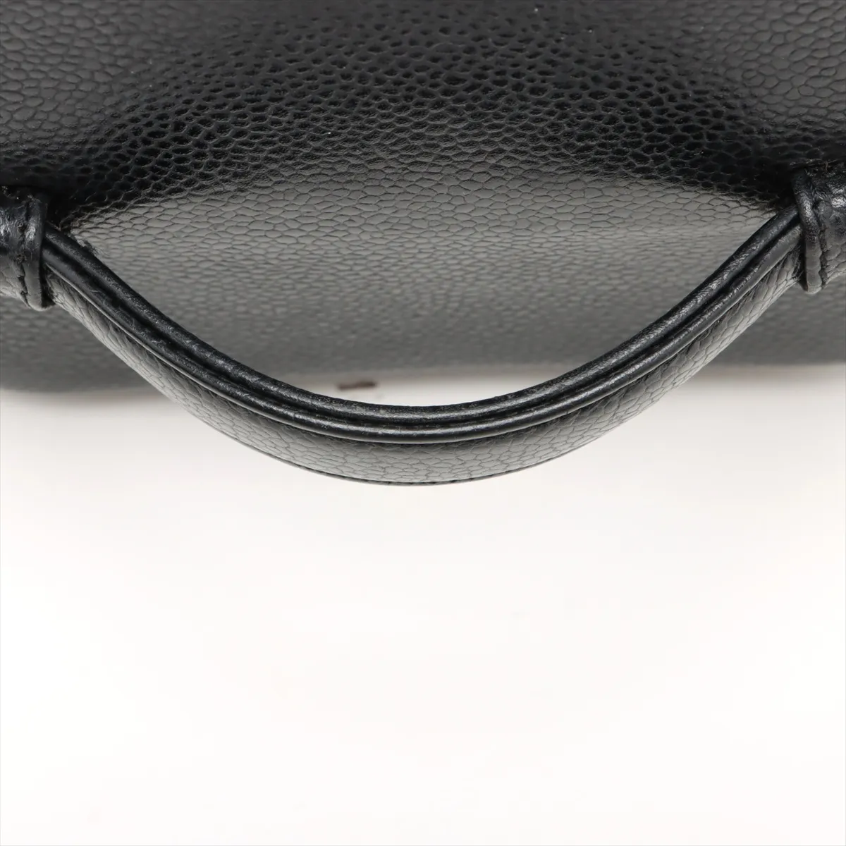 Cocomark caviar skin vanity bag black gold hardware 6856837 6th series — view 5