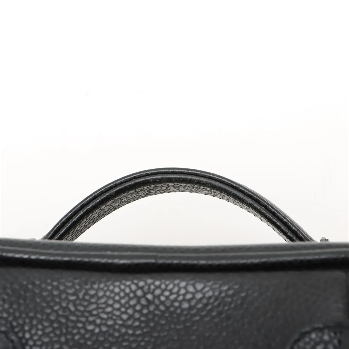 Cocomark caviar skin vanity bag black gold hardware 6856837 6th series — view 6