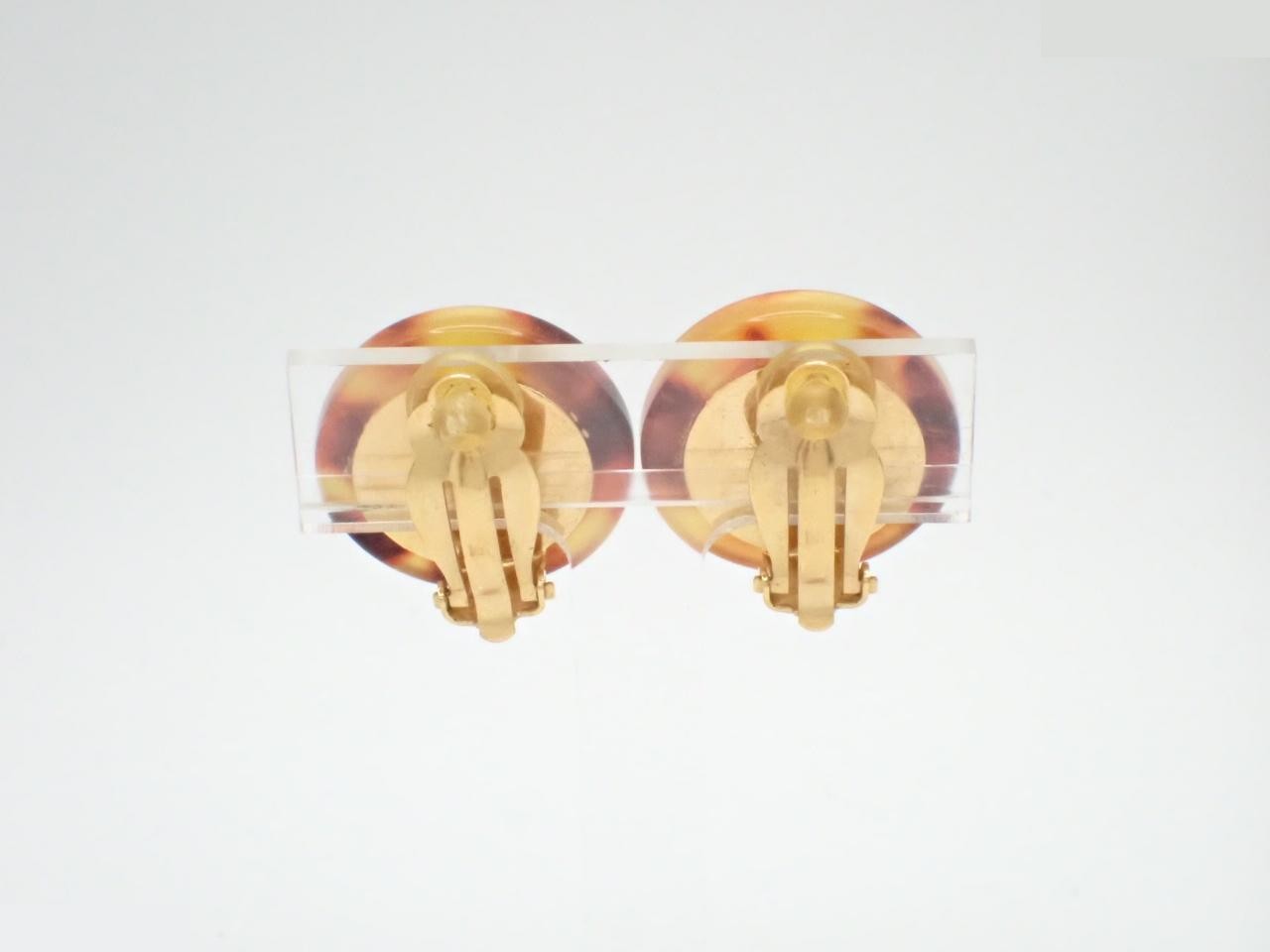 Coco Mark Pearl Tortoiseshell Earrings — view 2