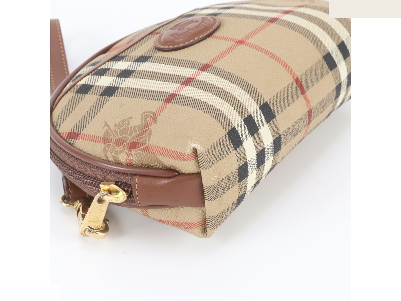 Nova Check Leather Coated Canvas — view 4
