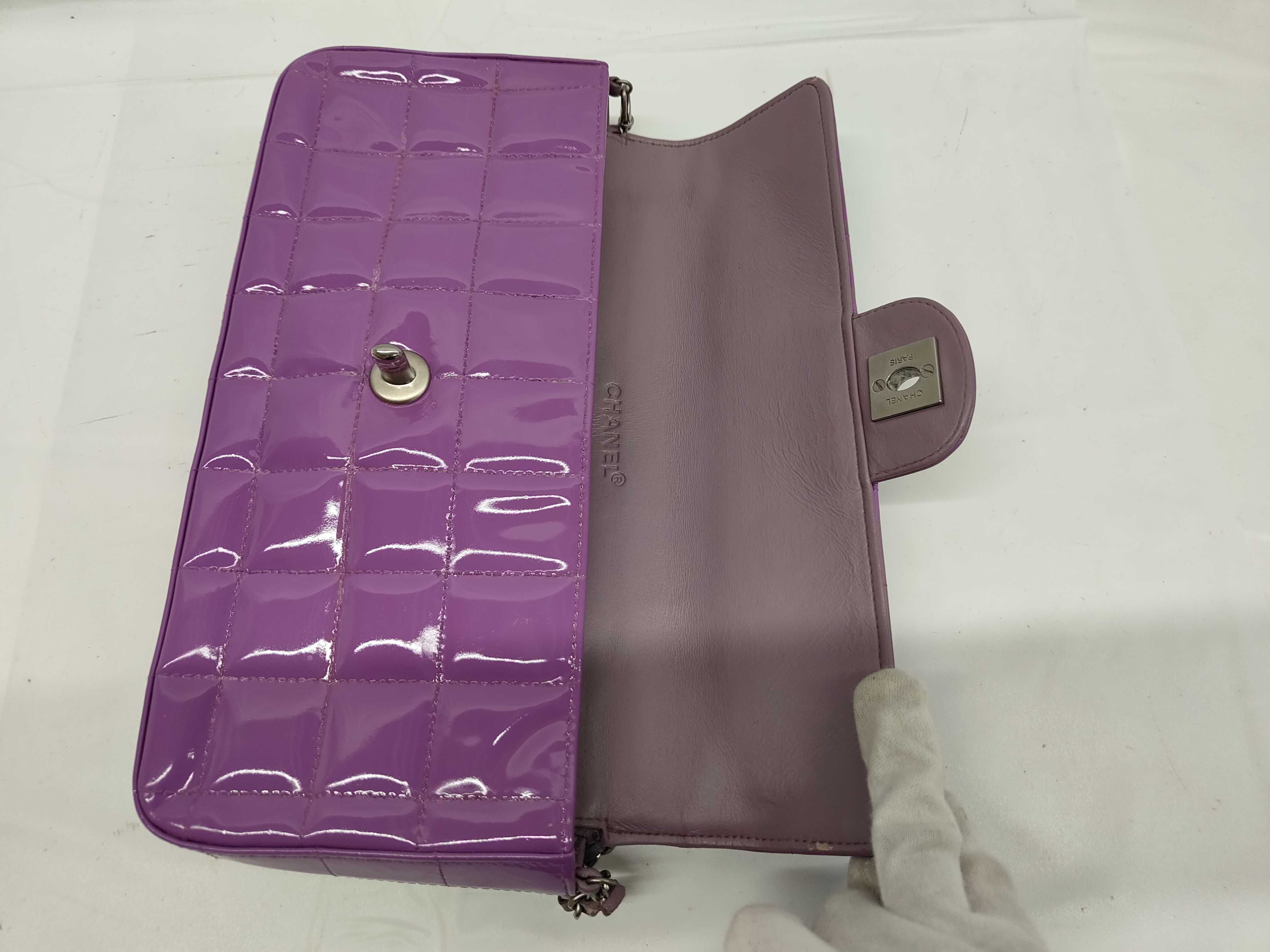 Enamel (Bag) Enamel Coco Mark Chain Shoulder Bag Purple Shoulder Bag — view 7