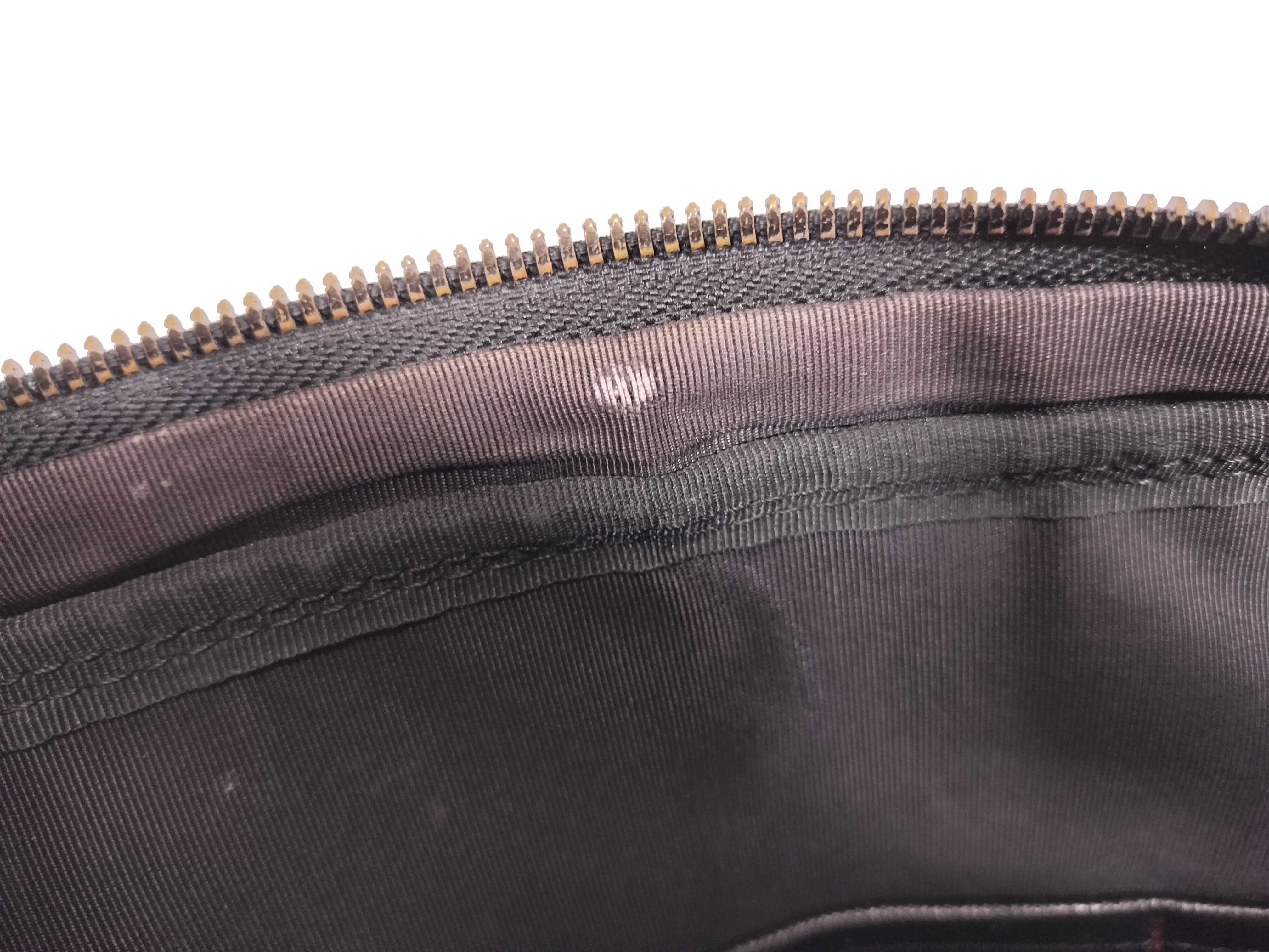 BLACK LABEL Shadow Check Business Bag Briefcase Nylon x Leather Black Business Bag — view 12