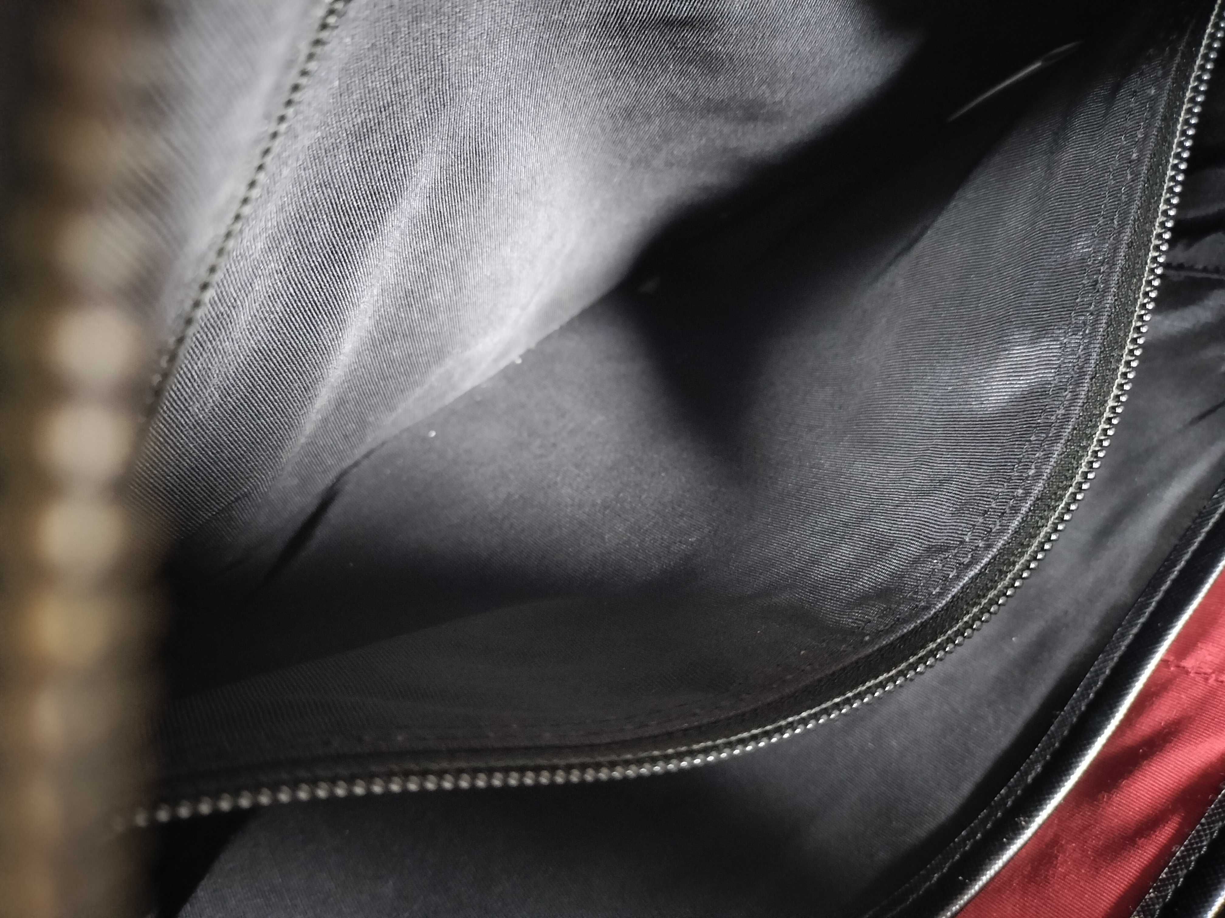 BLACK LABEL Shadow Check Business Bag Briefcase Nylon x Leather Black Business Bag — view 14