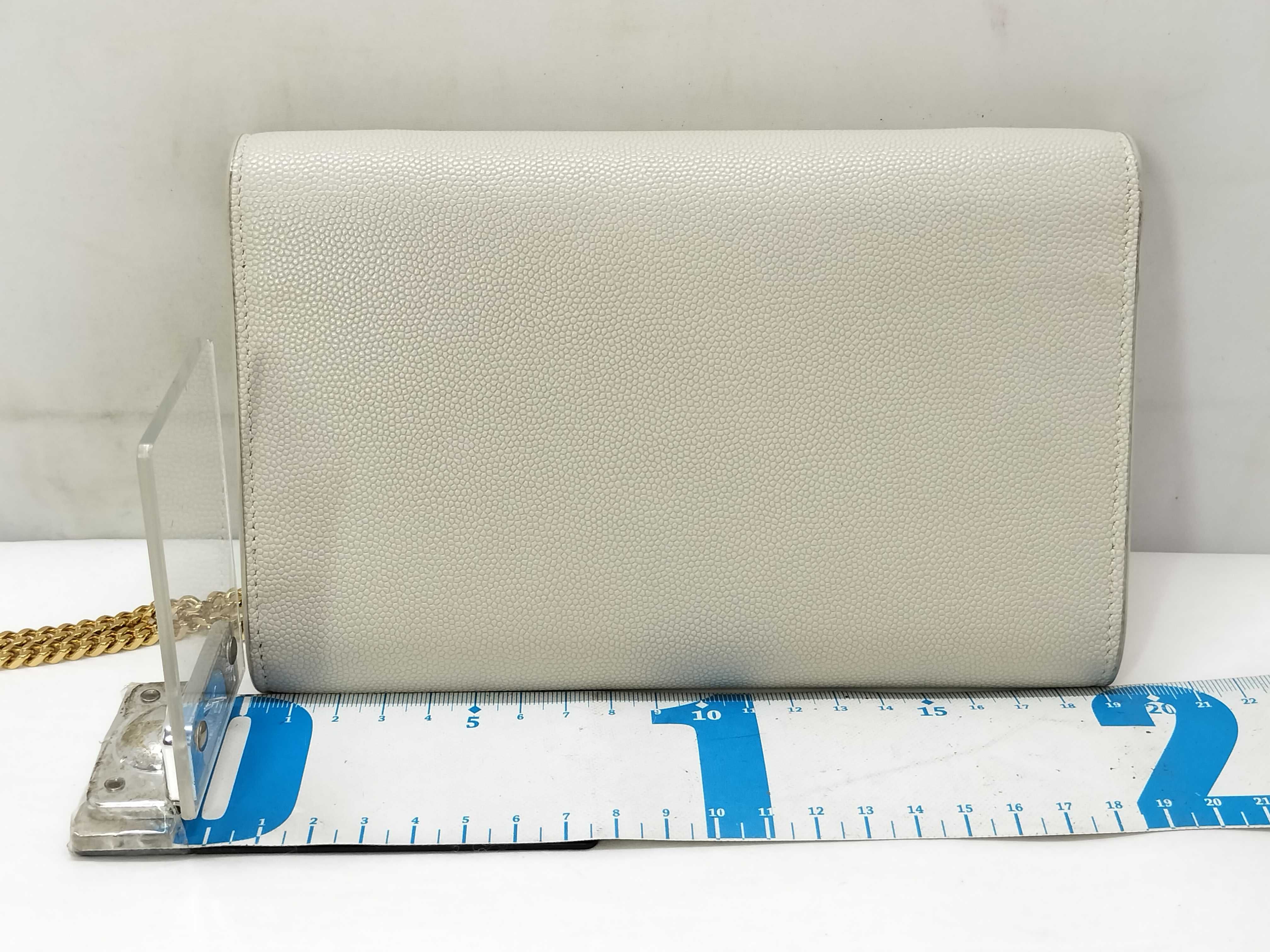 PH- Grain De Poudre Leather WOC Beige Shoulder Bag — view 2