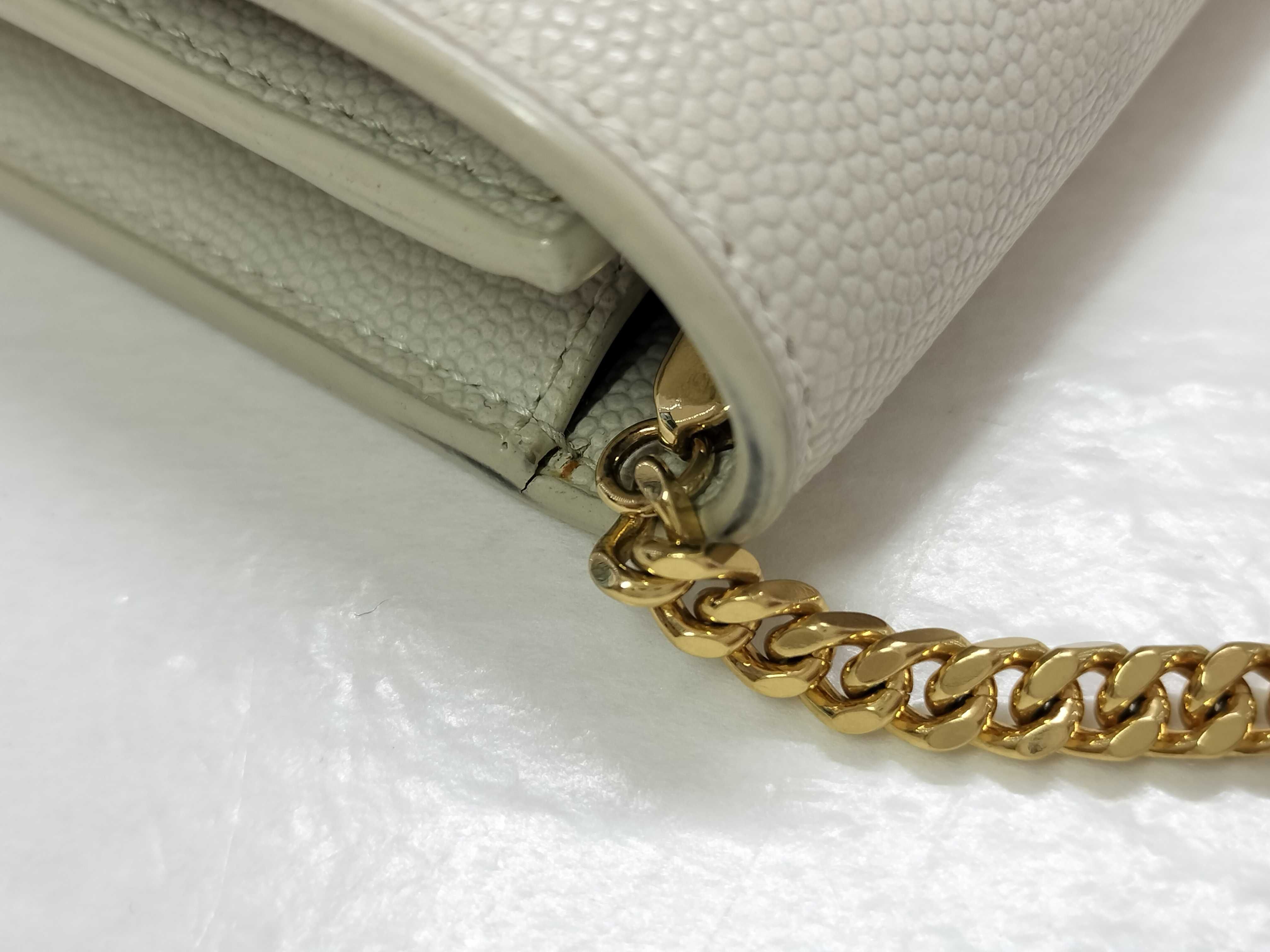 PH- Grain De Poudre Leather WOC Beige Shoulder Bag — view 5