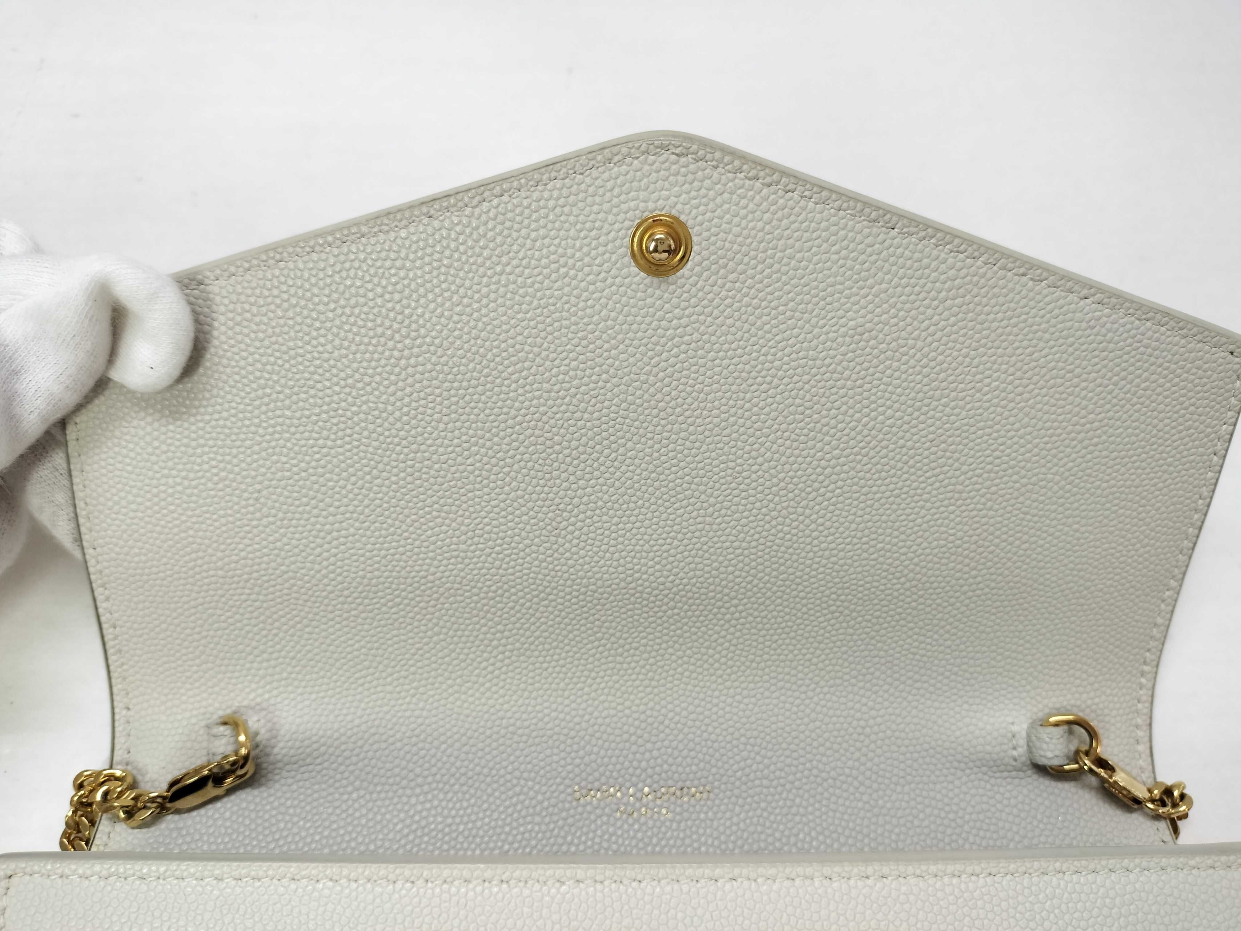 PH- Grain De Poudre Leather WOC Beige Shoulder Bag — view 10