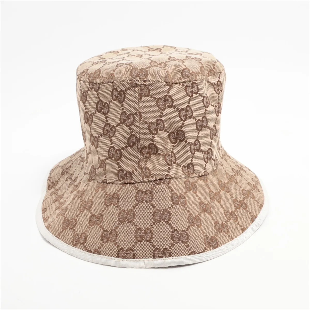 768481 GG Canvas Hat M 58cm Polyester x Cotton Beige — view 3
