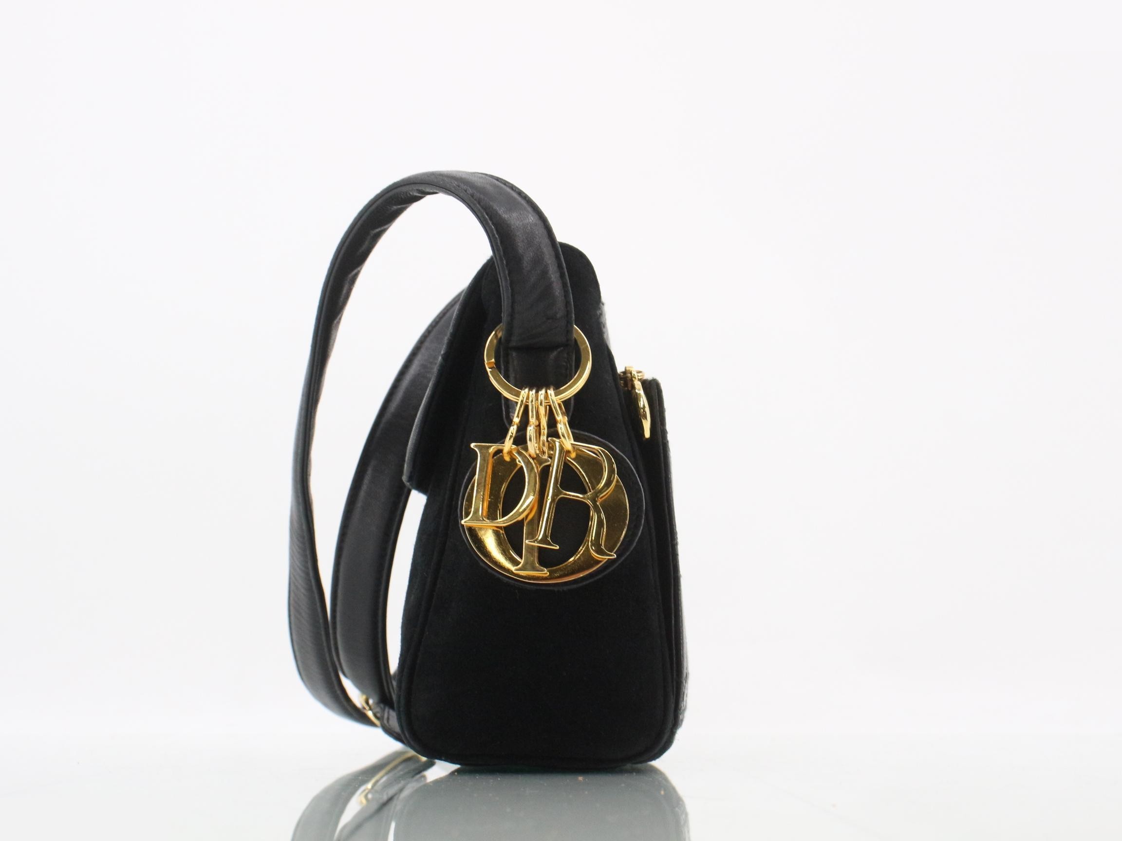 Other lines: Bags & Shoulder Bags - Cannage Suede Leather Black — view 3