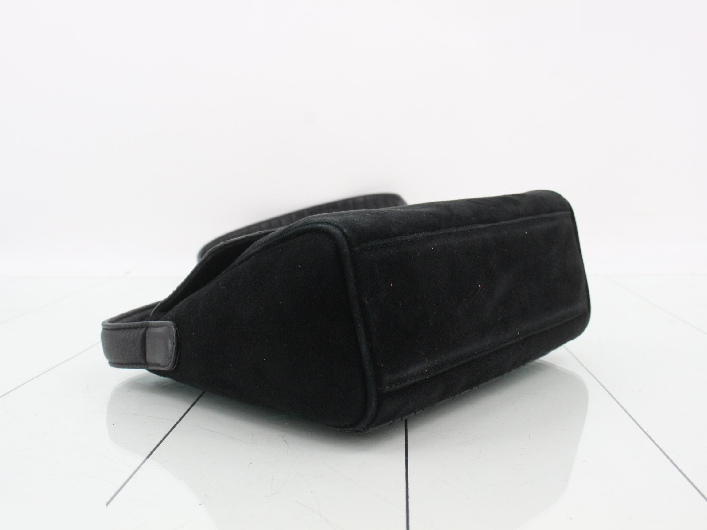 Other lines: Bags & Shoulder Bags - Cannage Suede Leather Black — view 5
