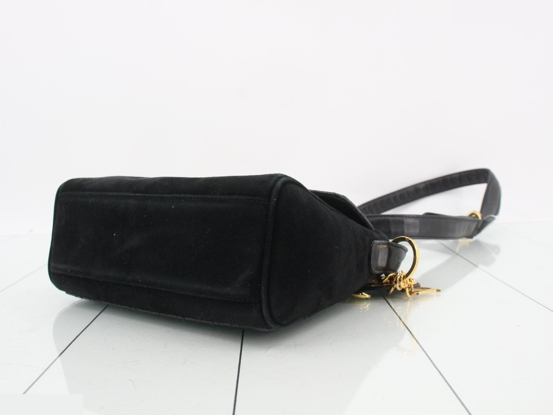 Other lines: Bags & Shoulder Bags - Cannage Suede Leather Black — view 6