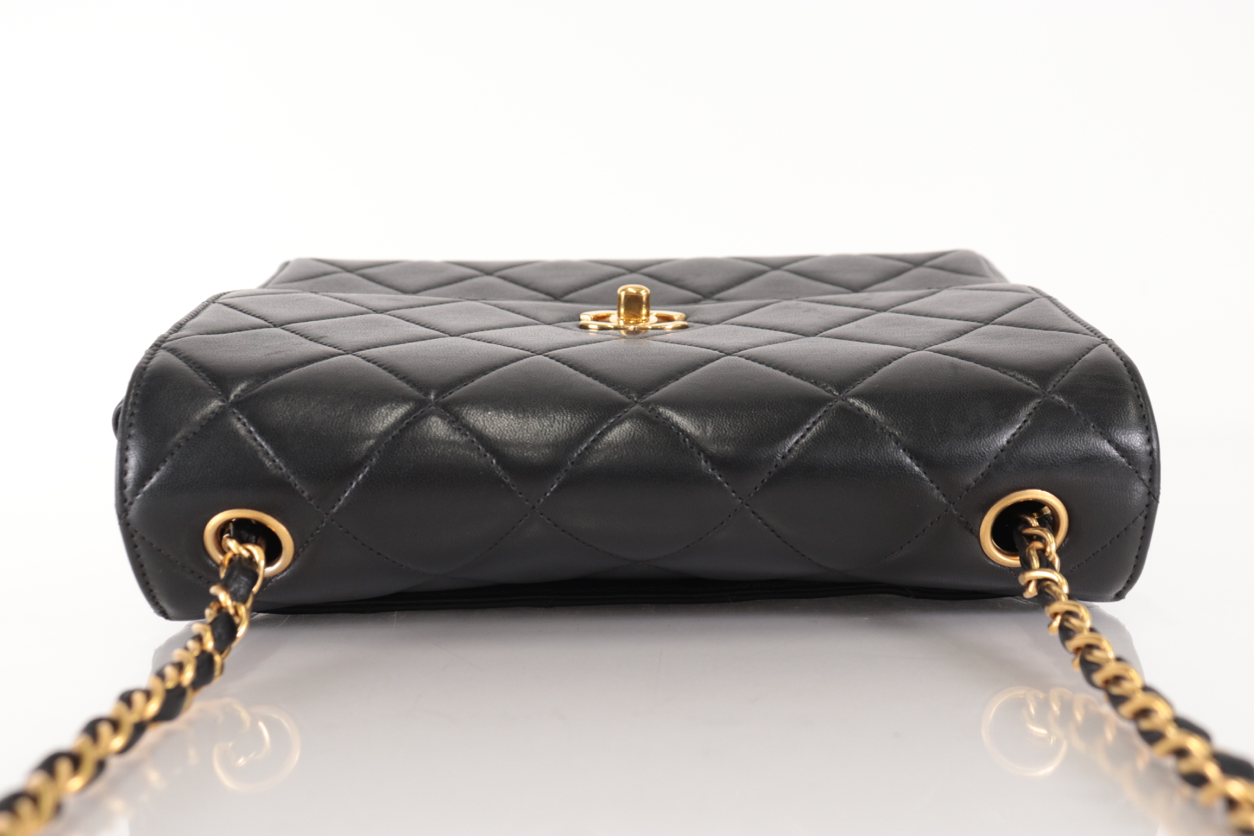 Turnlock Lambskin Chain Shoulder Bag (Series 4) — view 5