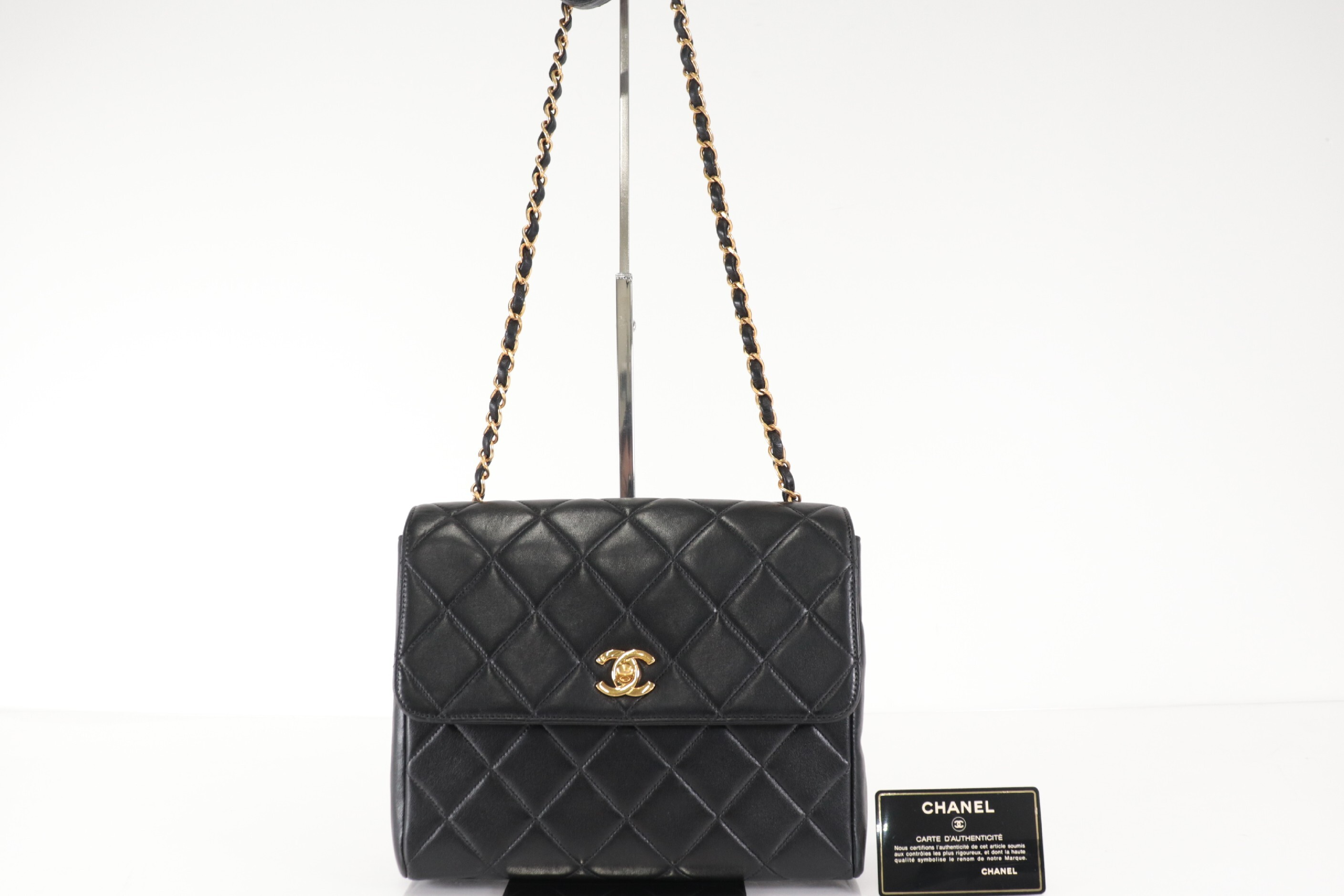 Turnlock Lambskin Chain Shoulder Bag (Series 4) — view 7