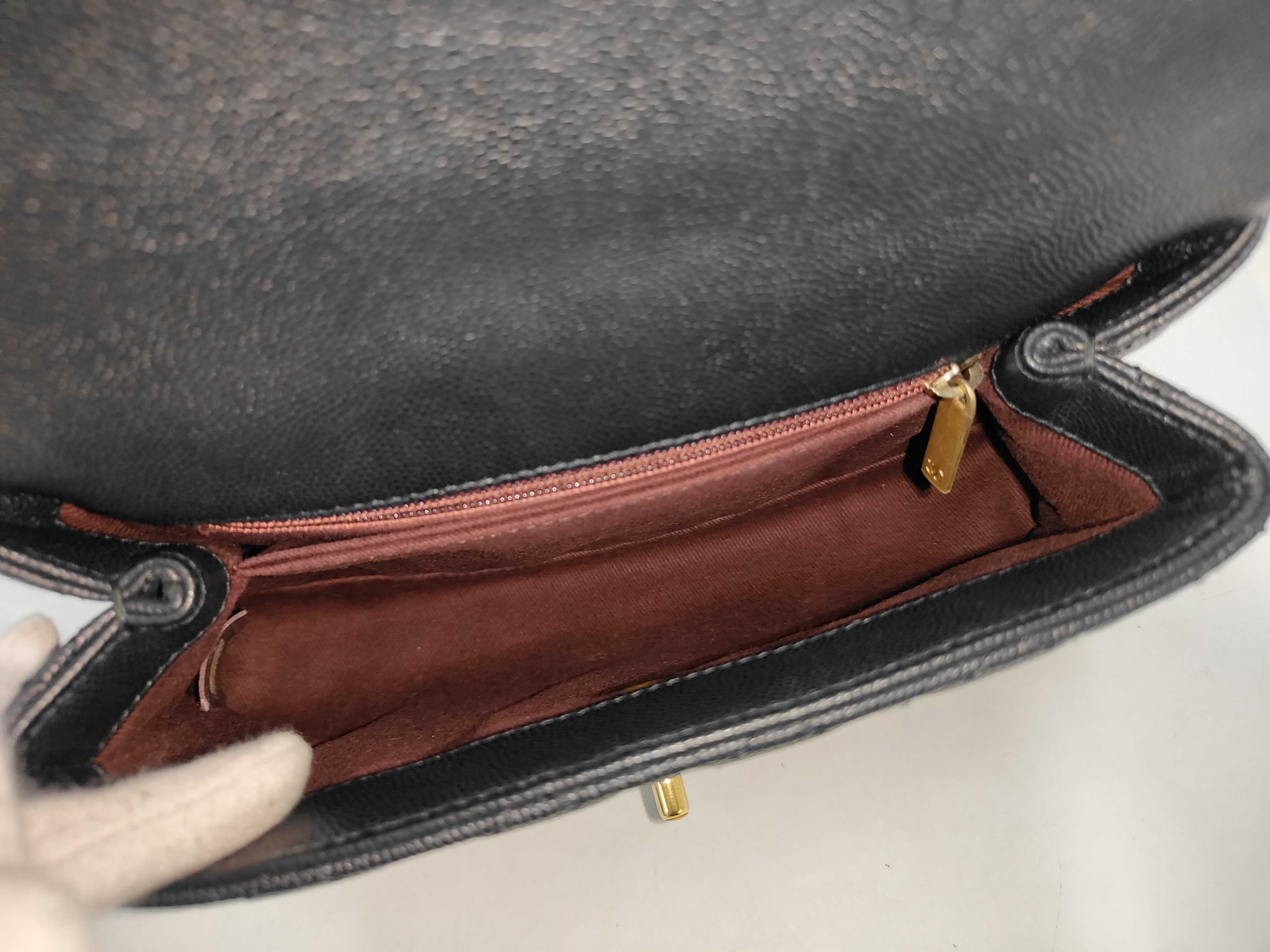 Coco Handle Small Matelassé Caviar Black GP Shoulder Bag — view 9