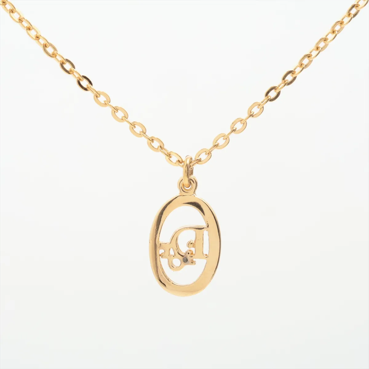 logo necklace, GP gold, — view 2