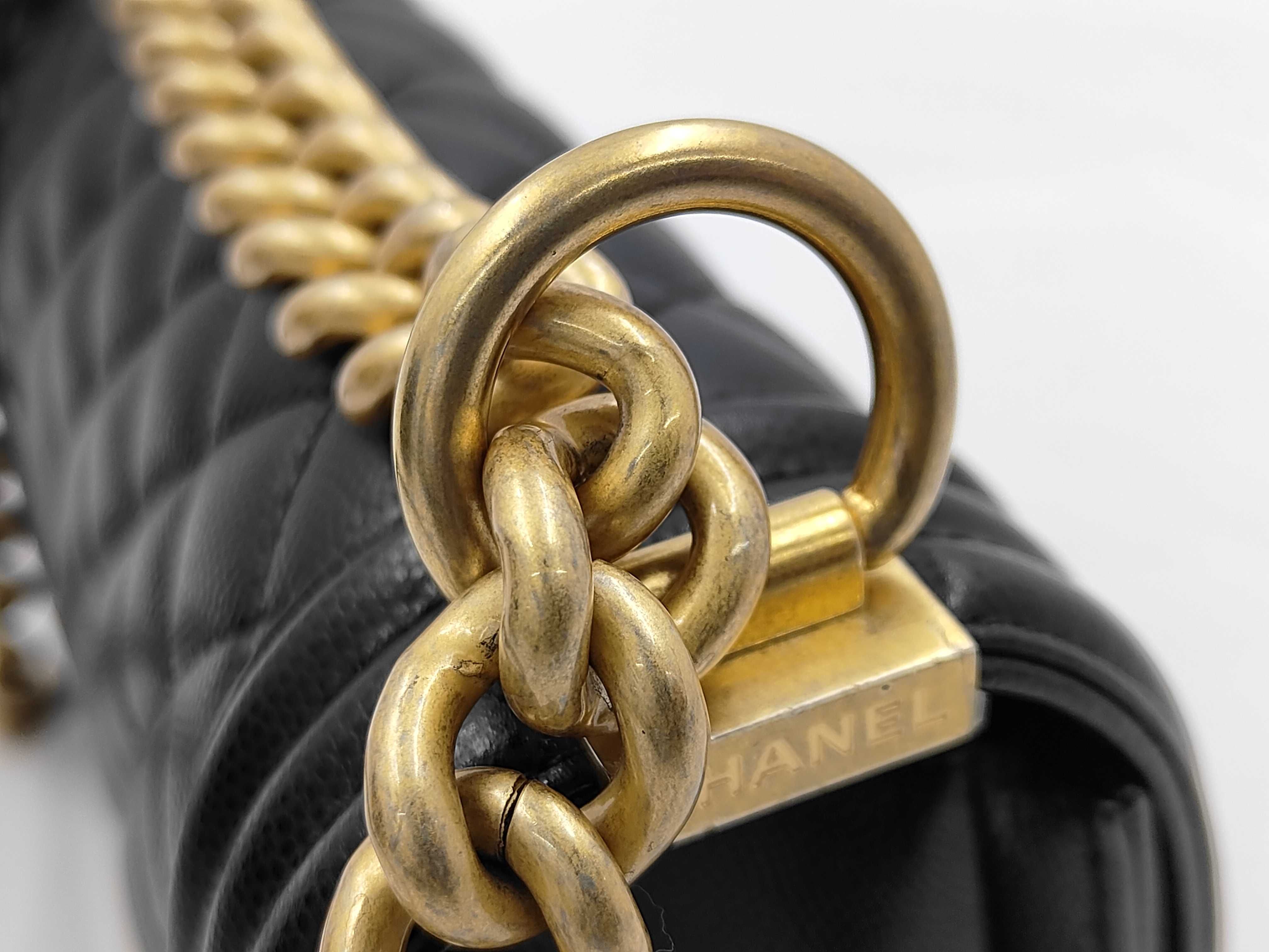 Boy Chanel Small Gold Hardware Caviar Leather IC Plate Shoulder Bag — view 5
